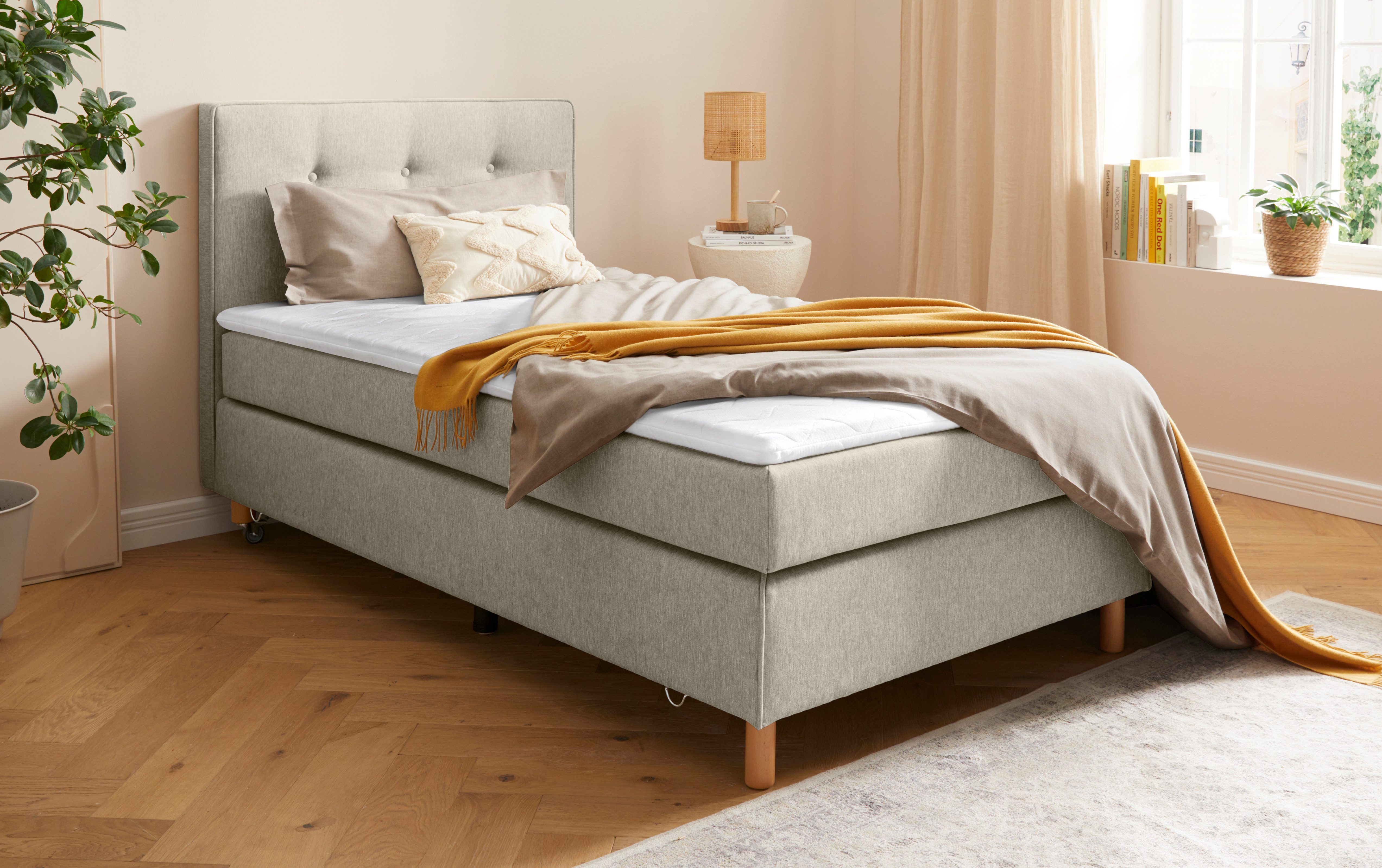 Home affaire Boxspring Heimatblick 100x200cm naar wens uitbreidbaar naar dubbel- en familiebest
