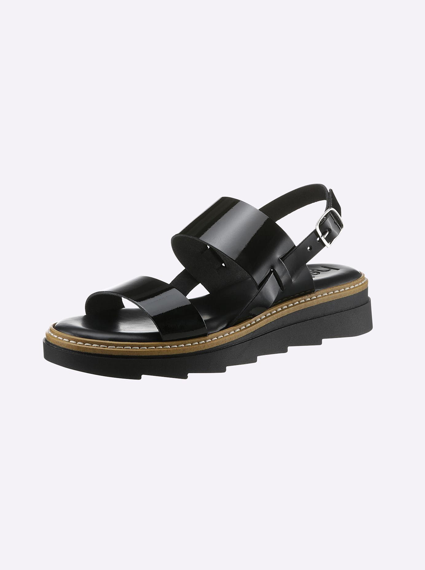 heine Sandalen dames sandaaltjes maat 37 zwart