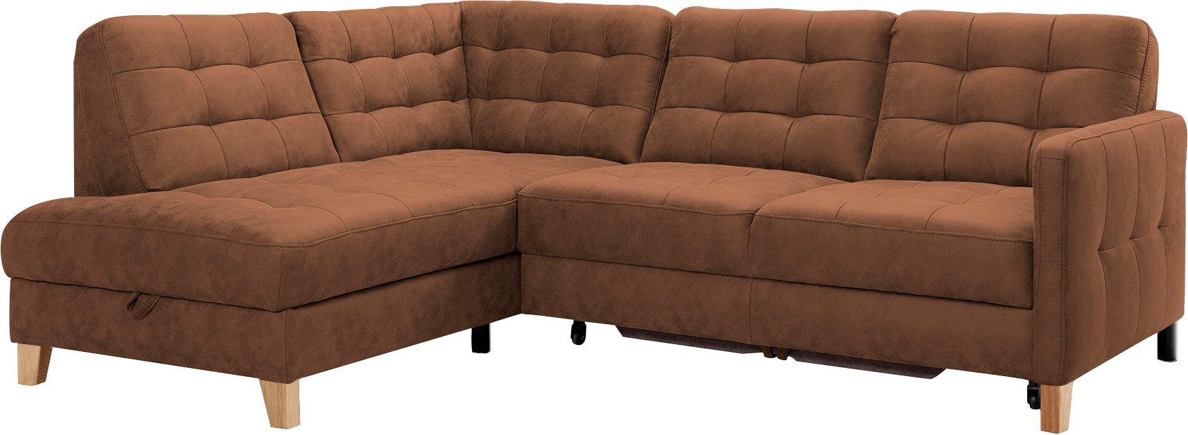 exxpo - sofa fashion Hoekbank Elio, compact en comfortabel, handig, tijdloos design, L-vorm