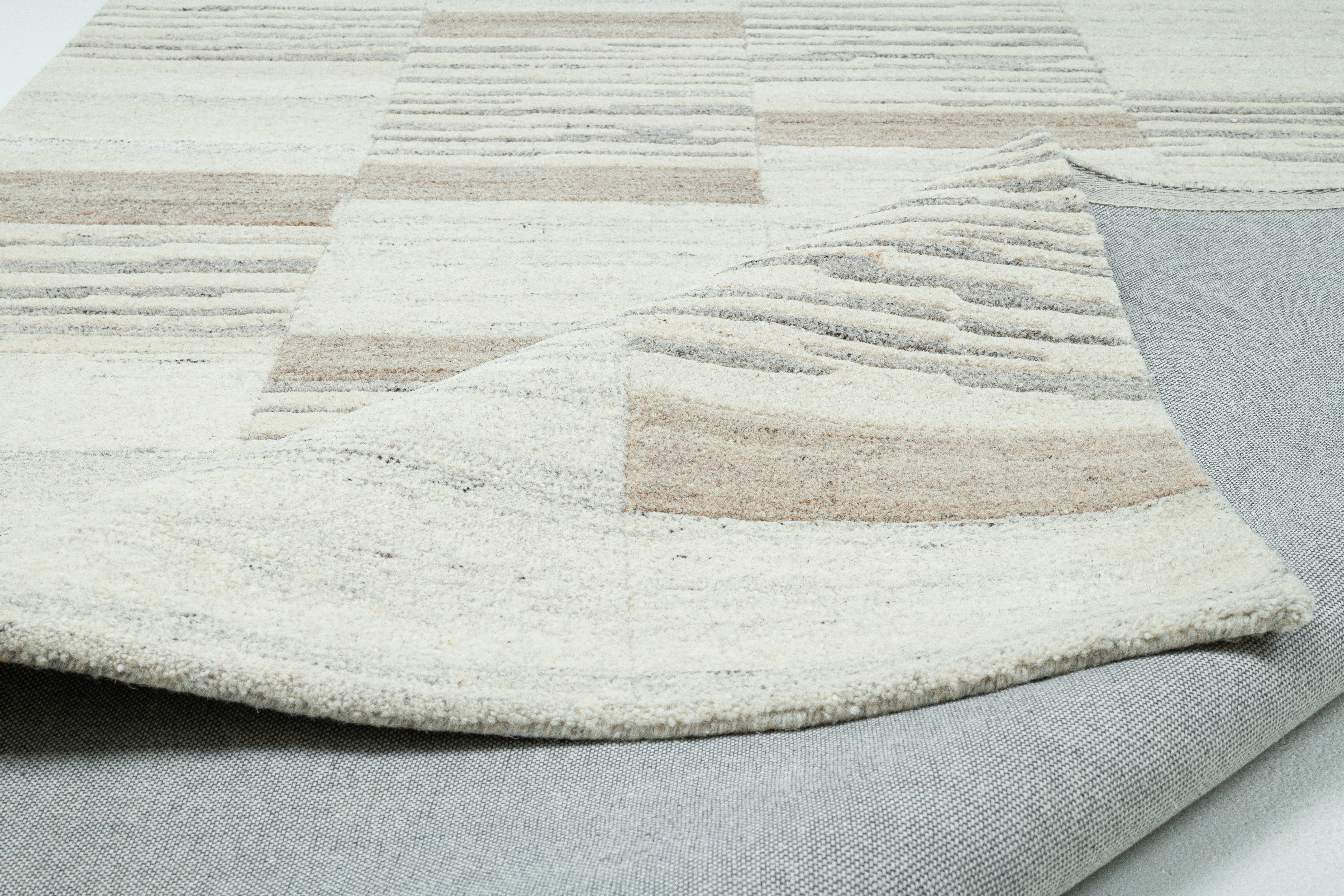 THEKO Set slaapkamerkleedjes Royal Naturel 5040 Bedmat, loper-set, 100% wol, handgetuft
