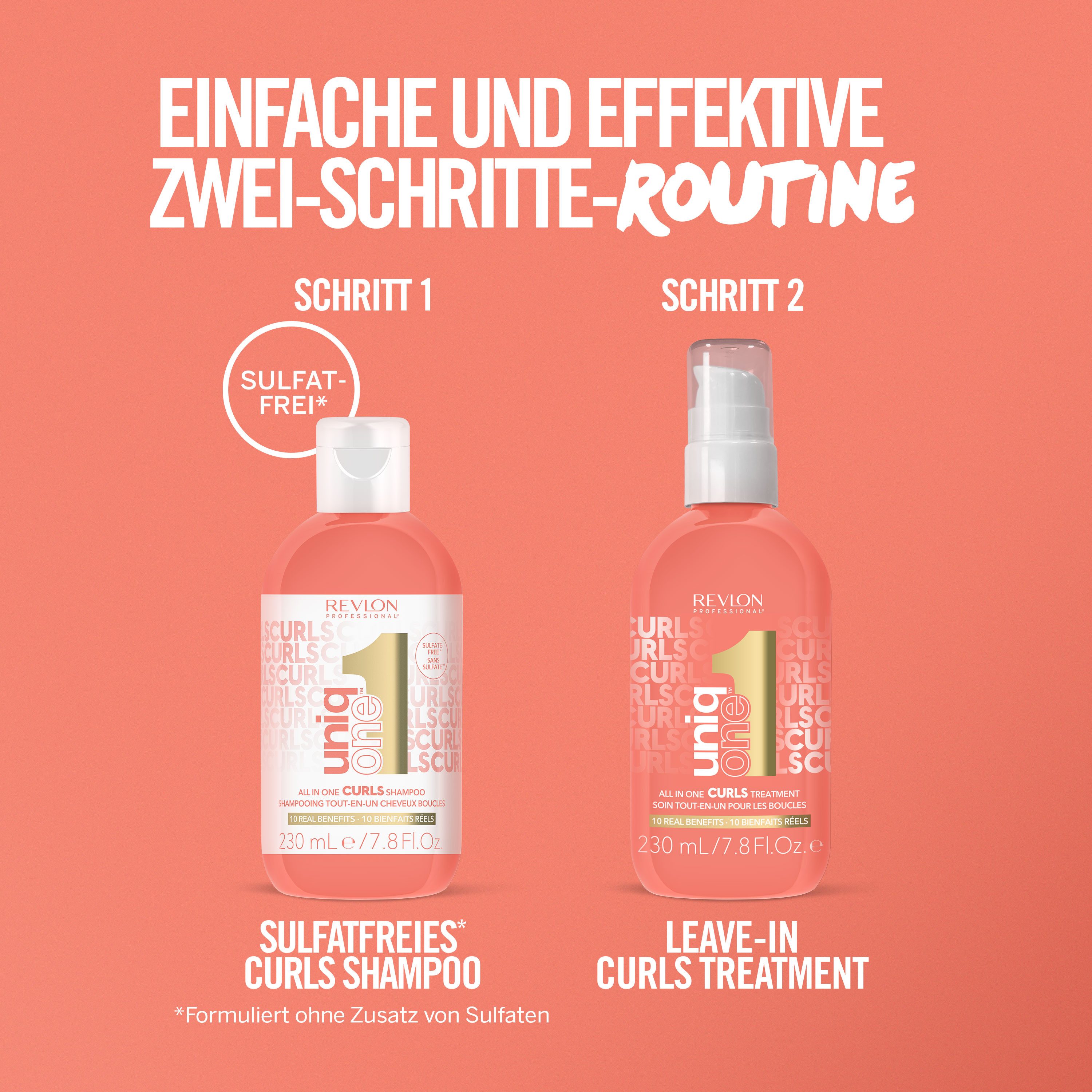 REVLON PROFESSIONAL Haarshampoo Uniqone All In One Curls Shampoo voor krullen