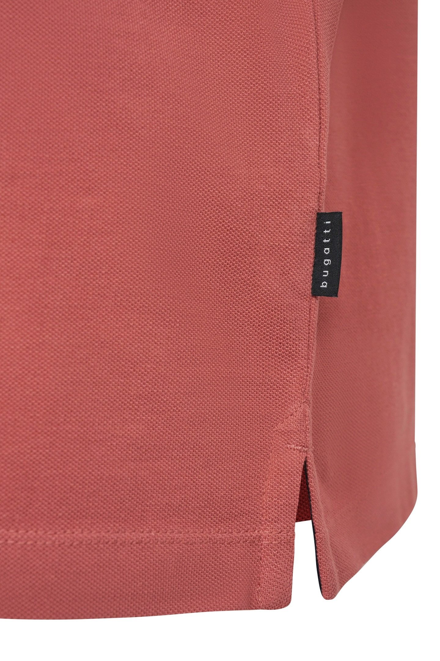 Bugatti Poloshirt met contraststrepen en borstborduursel