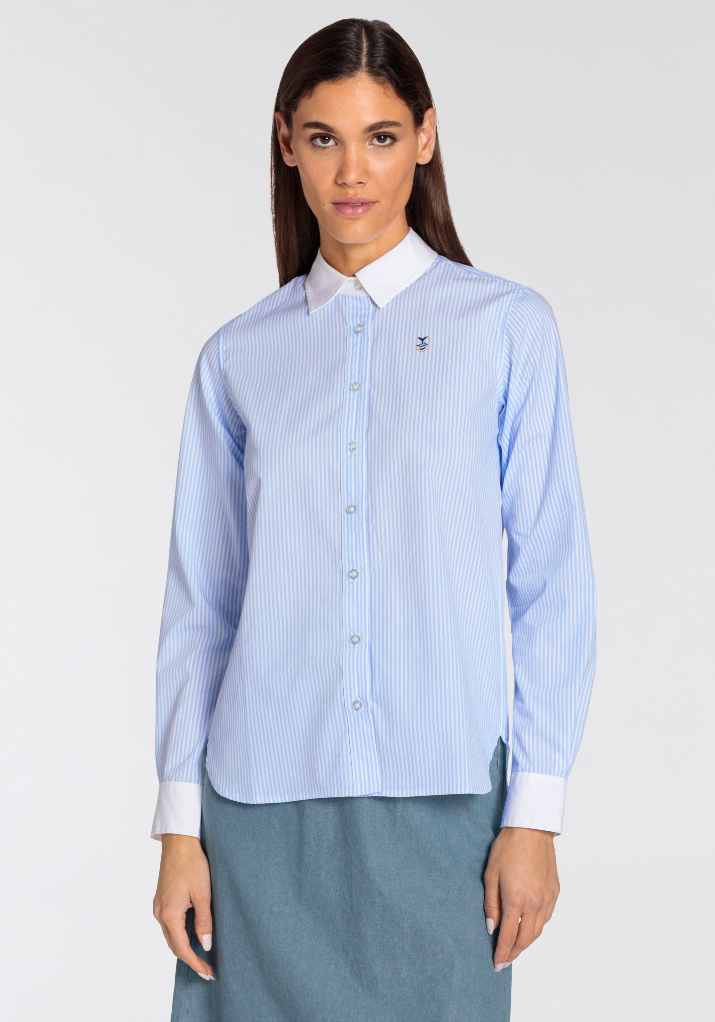 DELMAO Overhemdblouse met klassieke details