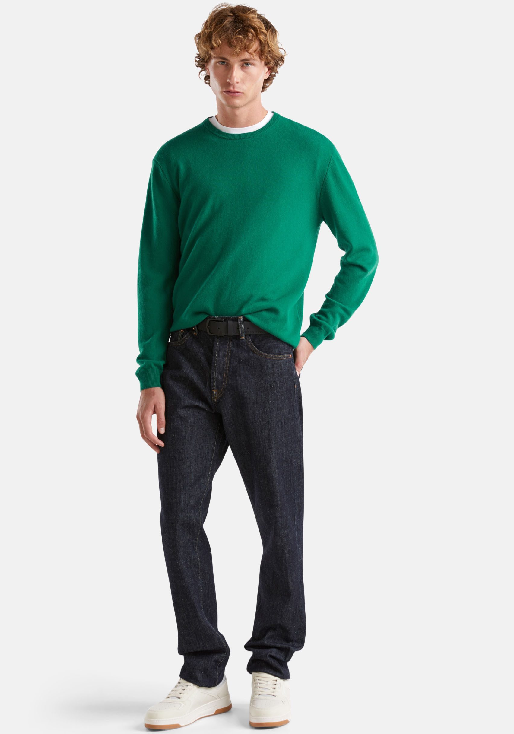 United Colors of Benetton Trui met ronde hals in cleane look