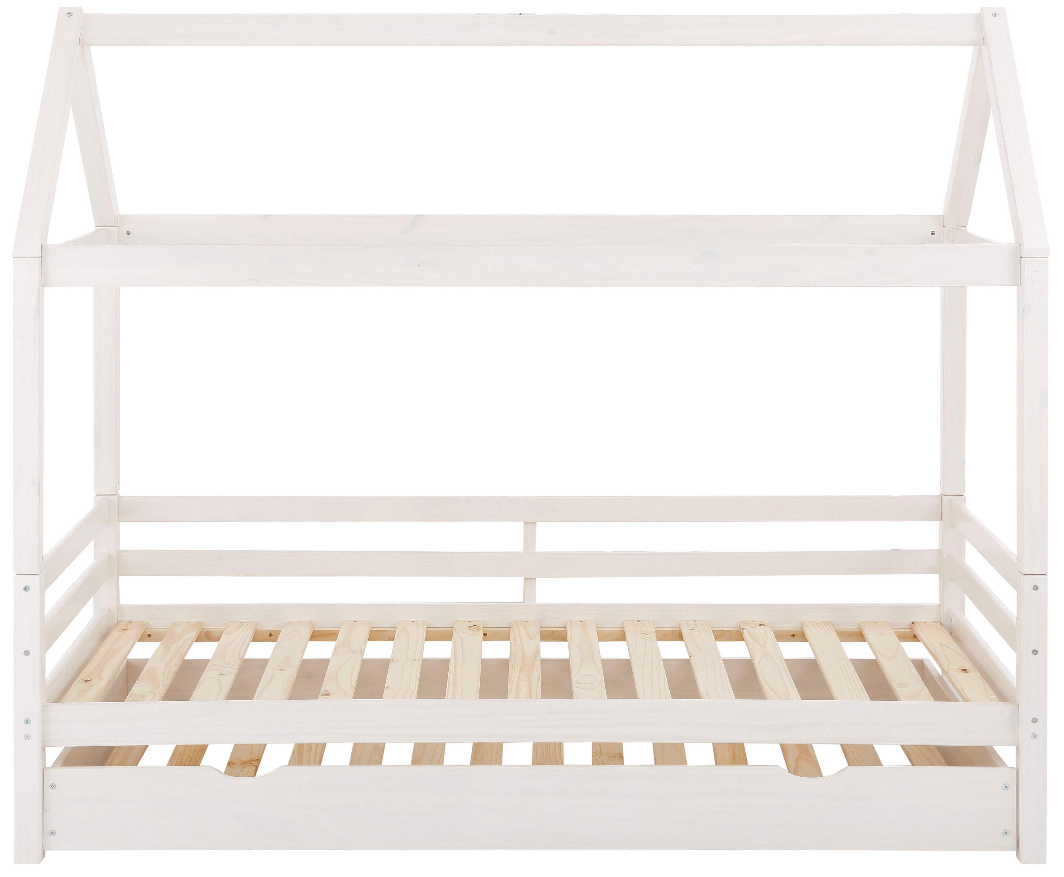 Lüttenhütt Kinderledikant Alpi inclusief bedlade en lattenbodem, ligoppervlak 90x200 cm,