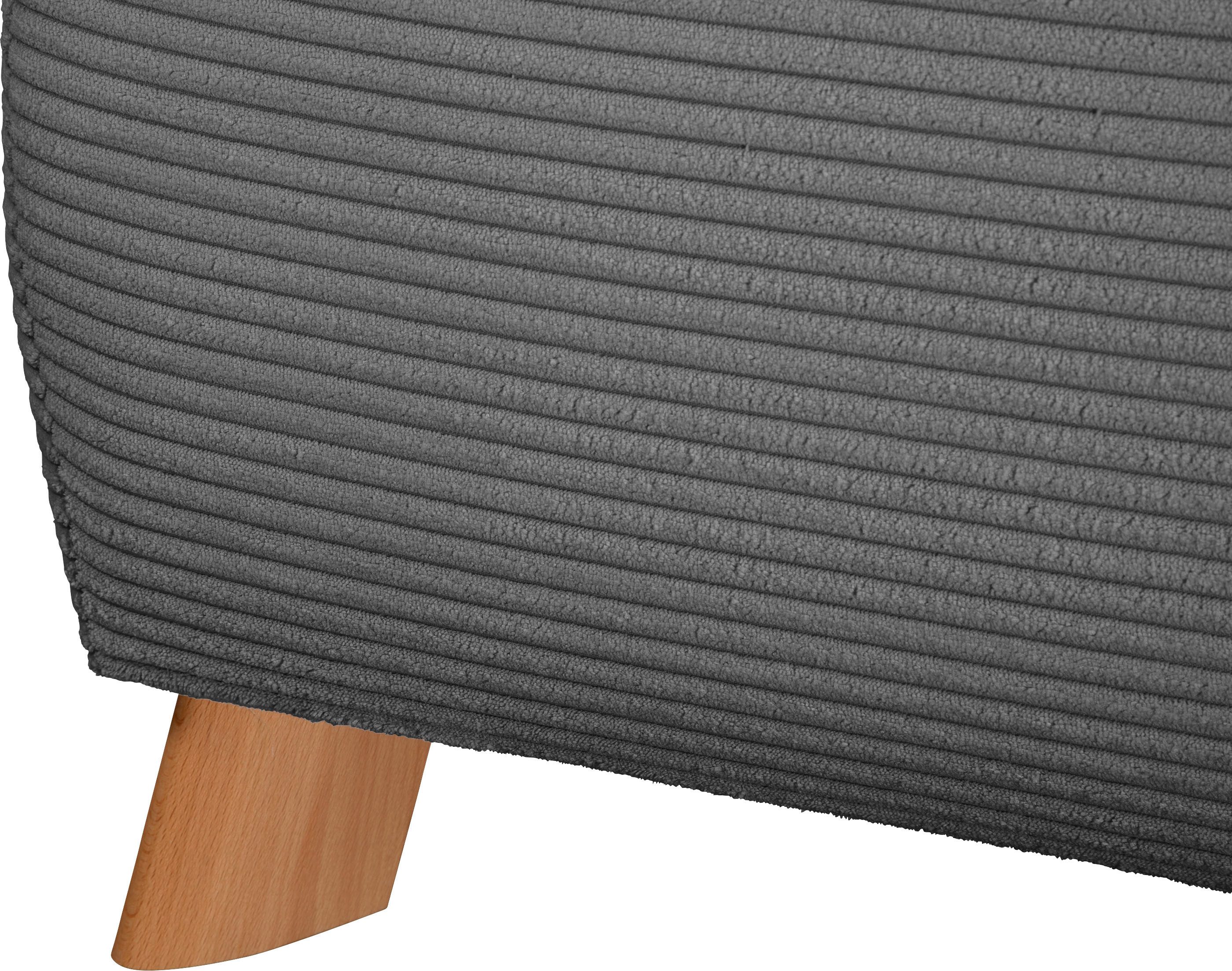 Maintal Gestoffeerd bed Hügeldorf inclusief bedlade, verkrijgbaar in h2, h3 & h4, van cord bekleding