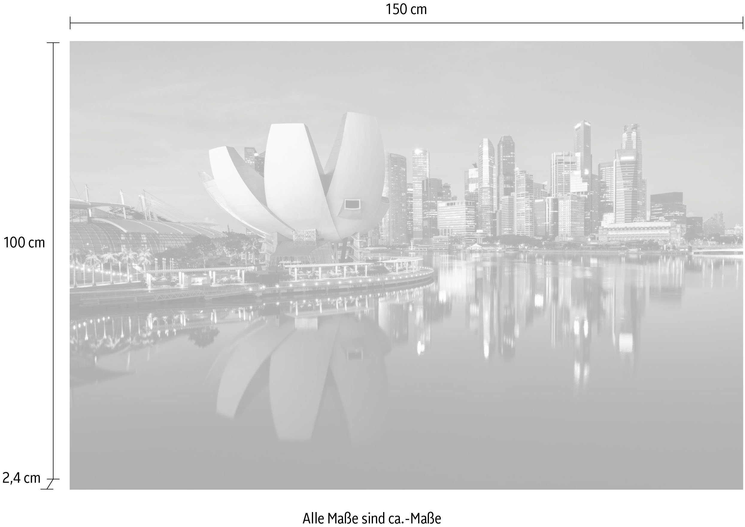 queence Artprint op acrylglas Aan het water Fine Art-print in galeriekwaliteit