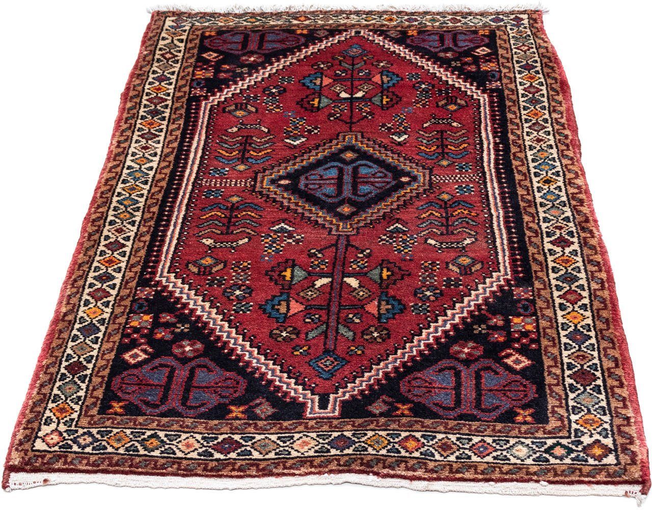 morgenland Wollen kleed Touiserkan medaillon rosso chiaro 124 x 82 cm Handgeknoopt