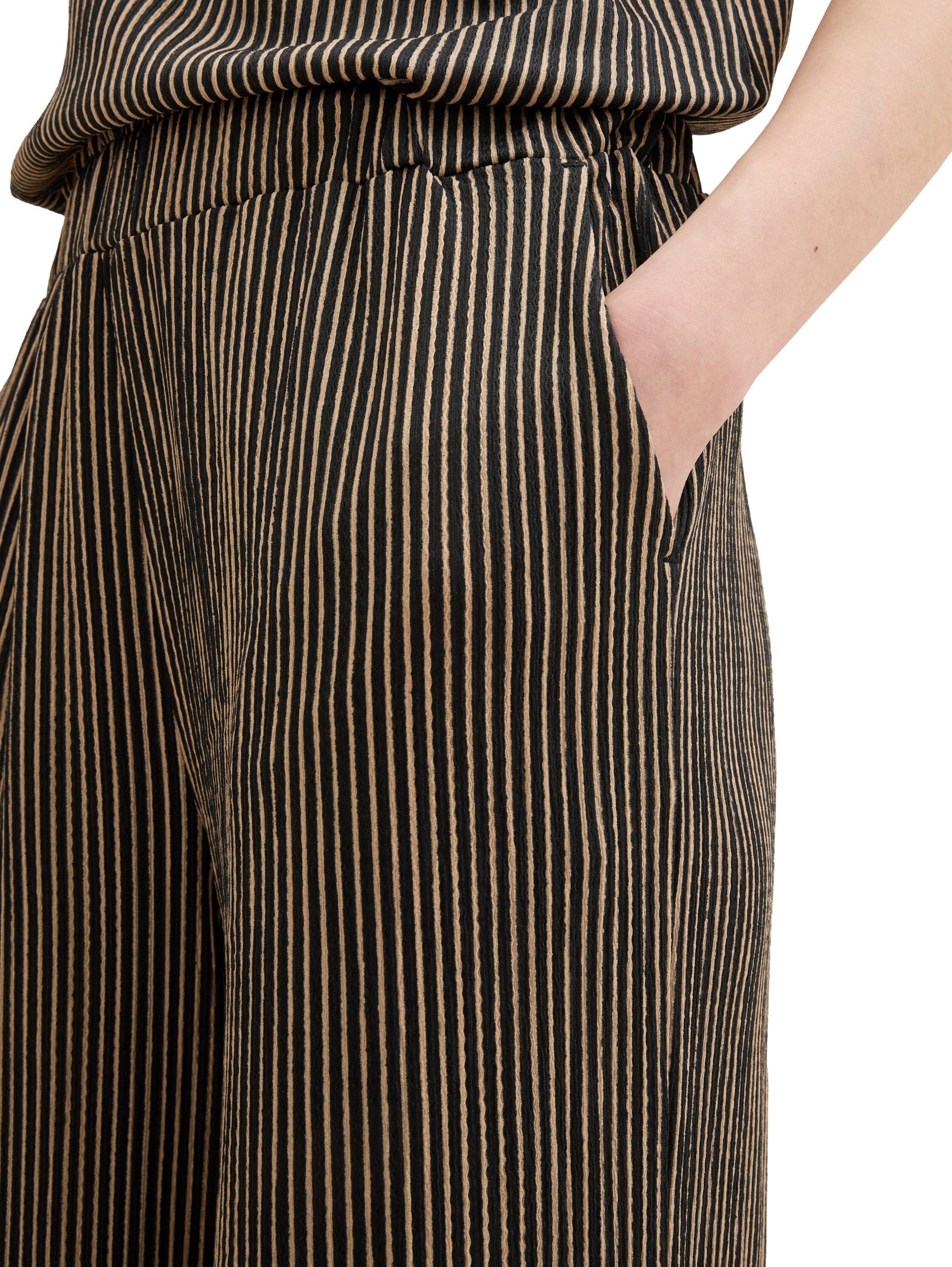 Tom Tailor Denim Culotte met gestreept patroon