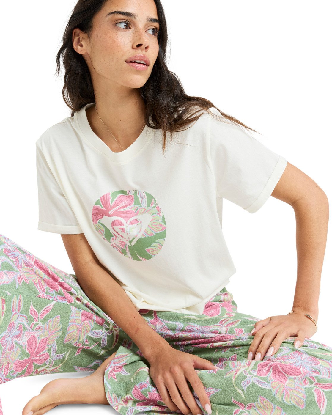 Roxy Shirttop Oceanregular Round Hibiscus