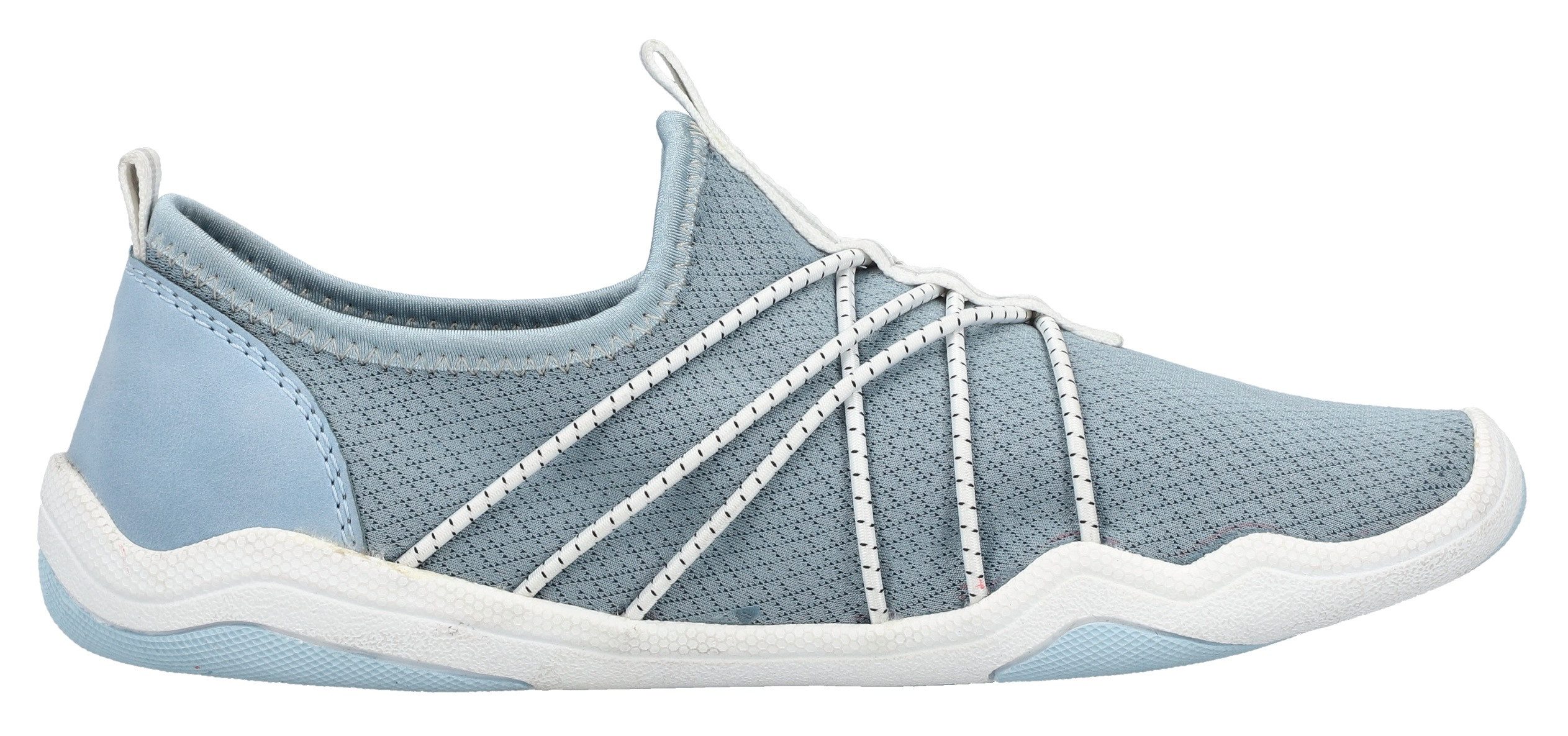 Rieker Slip-on sneakers , blote voeten schoen, instapschoen, slipper in vegan verwerking