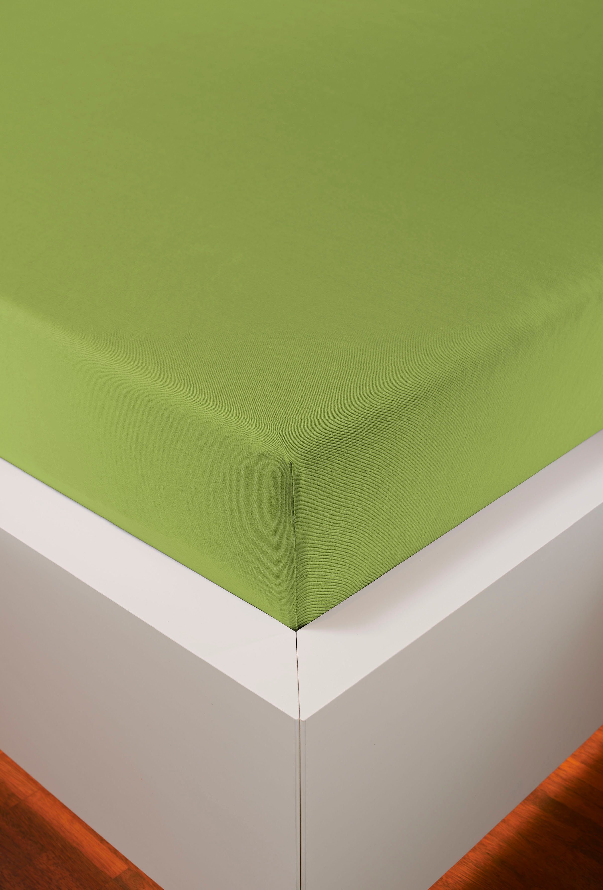 bellana Hoeslaken Mako-jersey exclusief in mt. 90x200, 140x200 of 180x200 cm van katoen, voor matrassen tot 25 cm hoogte, laken, hoeslaken (1 stuk)