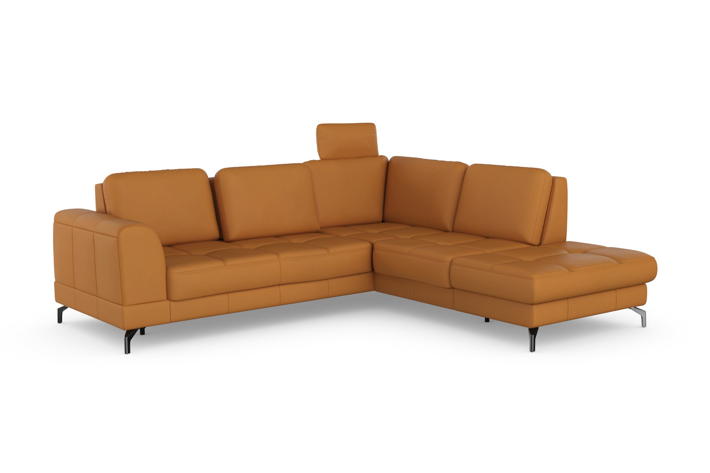 sit&more Hoekbank Bendigo L-vorm inclusief zitdiepteverstelling, bodemvrijheid 12 cm, in 2 pootkleuren