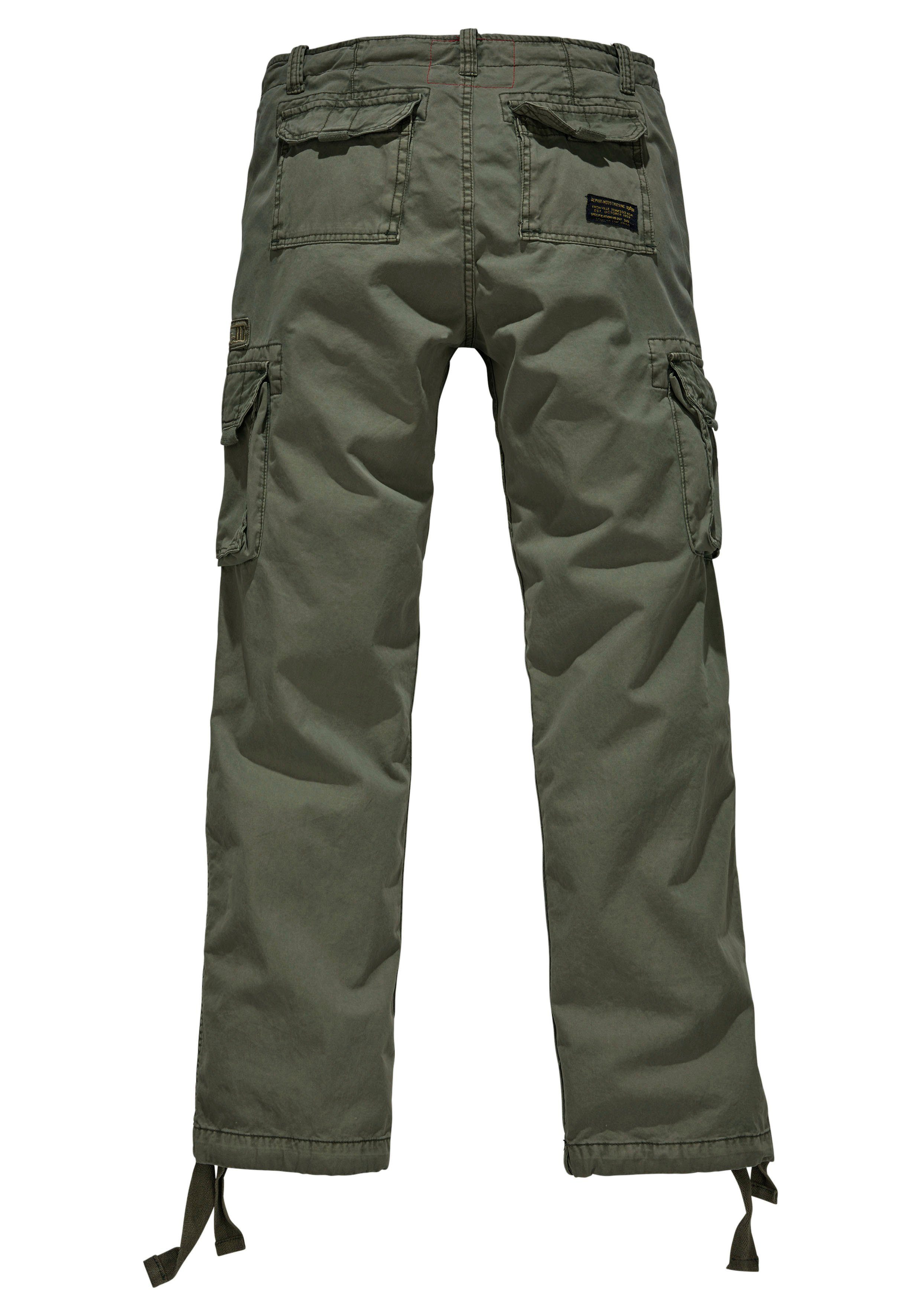 Alpha Industries Cargobroek Jet pant met zijcargozakken en koord aan de beenafsluiting