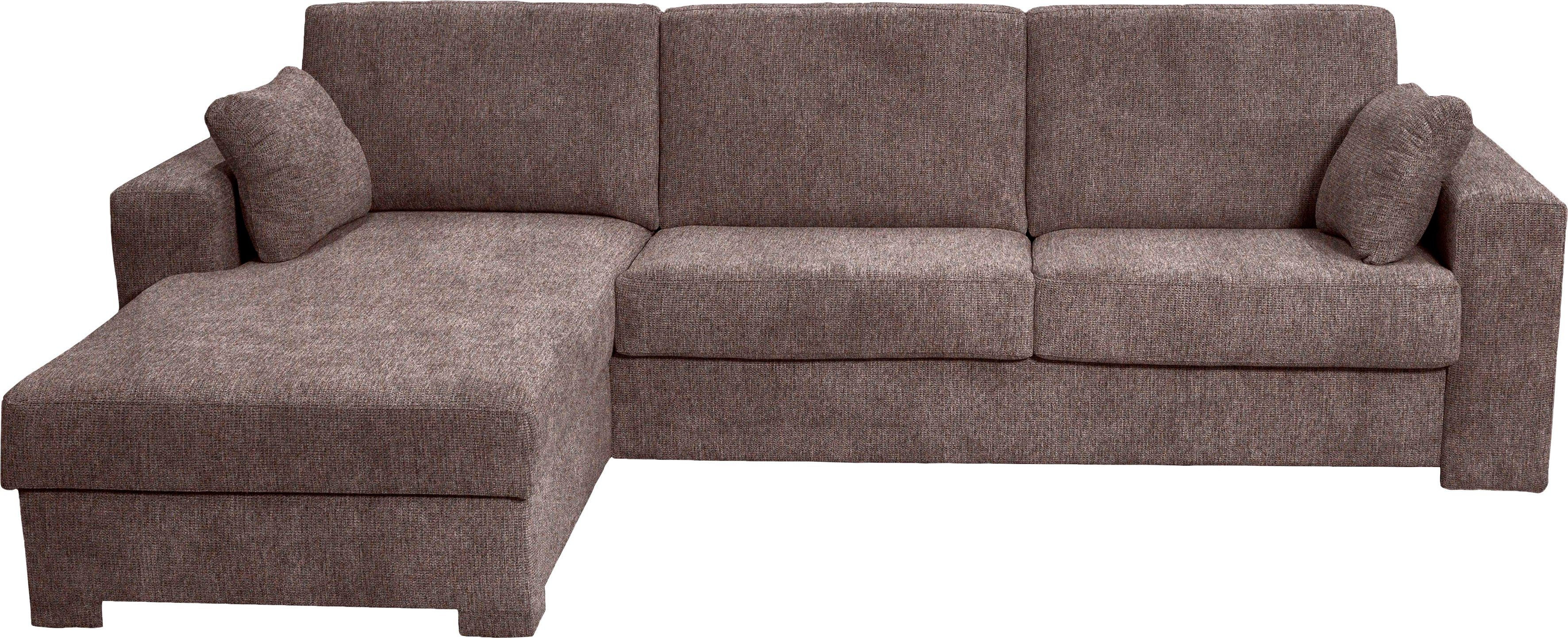 Home affaire Hoekbank Roma "L" slaapfunctie, met ondervering Matras hoogte 14 cm, ligmaat ca 163x198 cm, L-vorm