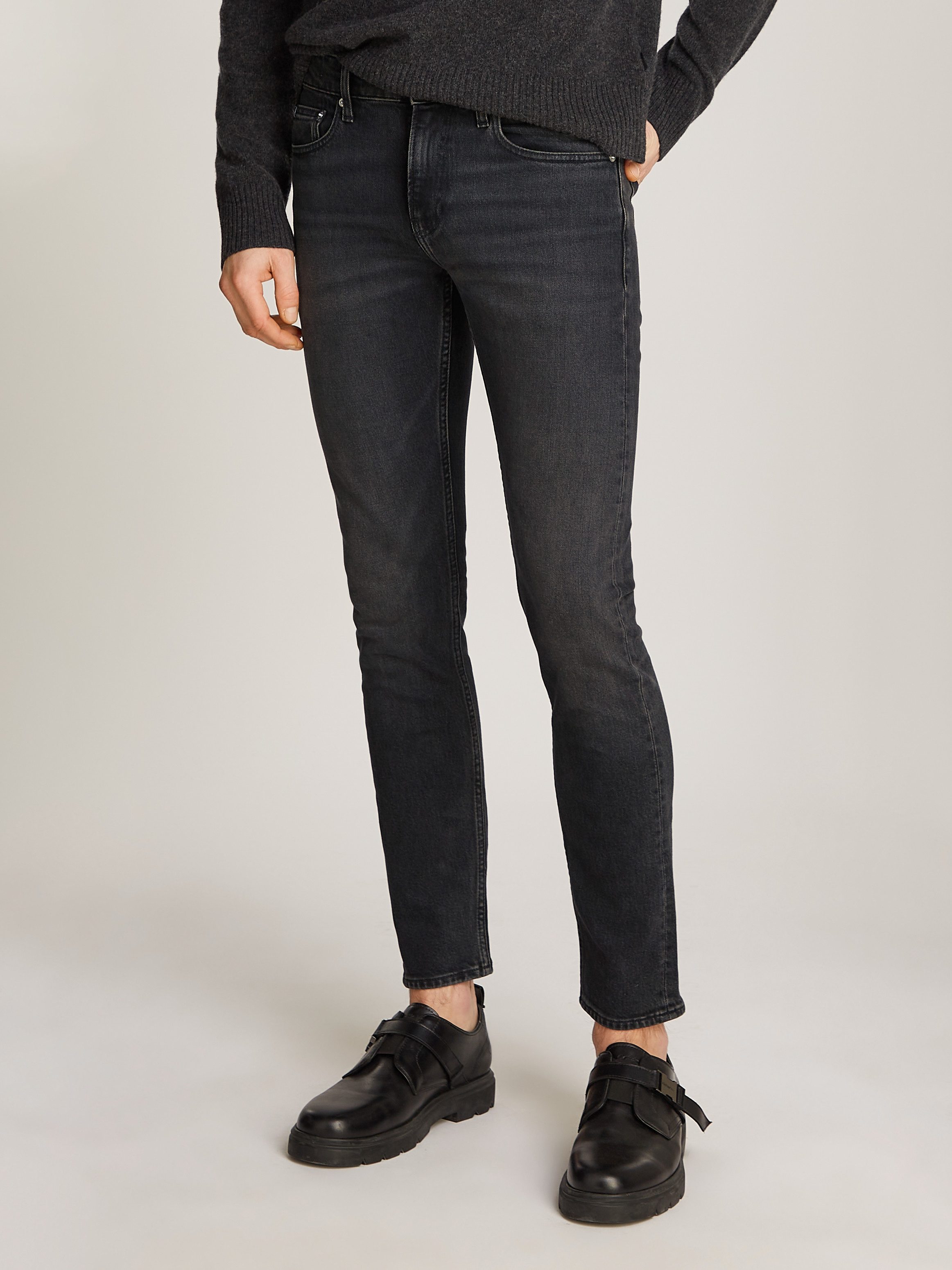 Calvin Klein Slim fit jeans SLIM 5-pocket stijl heren slim fit jeans maat 33 zwart