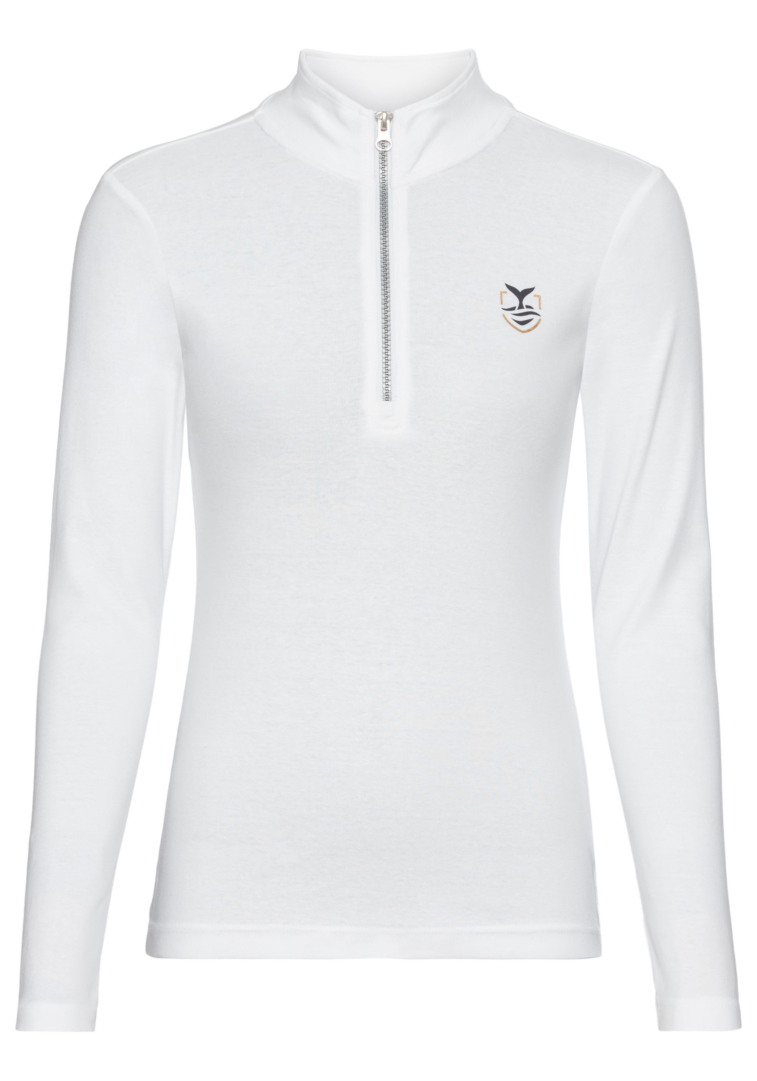 DELMAO Shirt met lange mouwen met schipperskraag