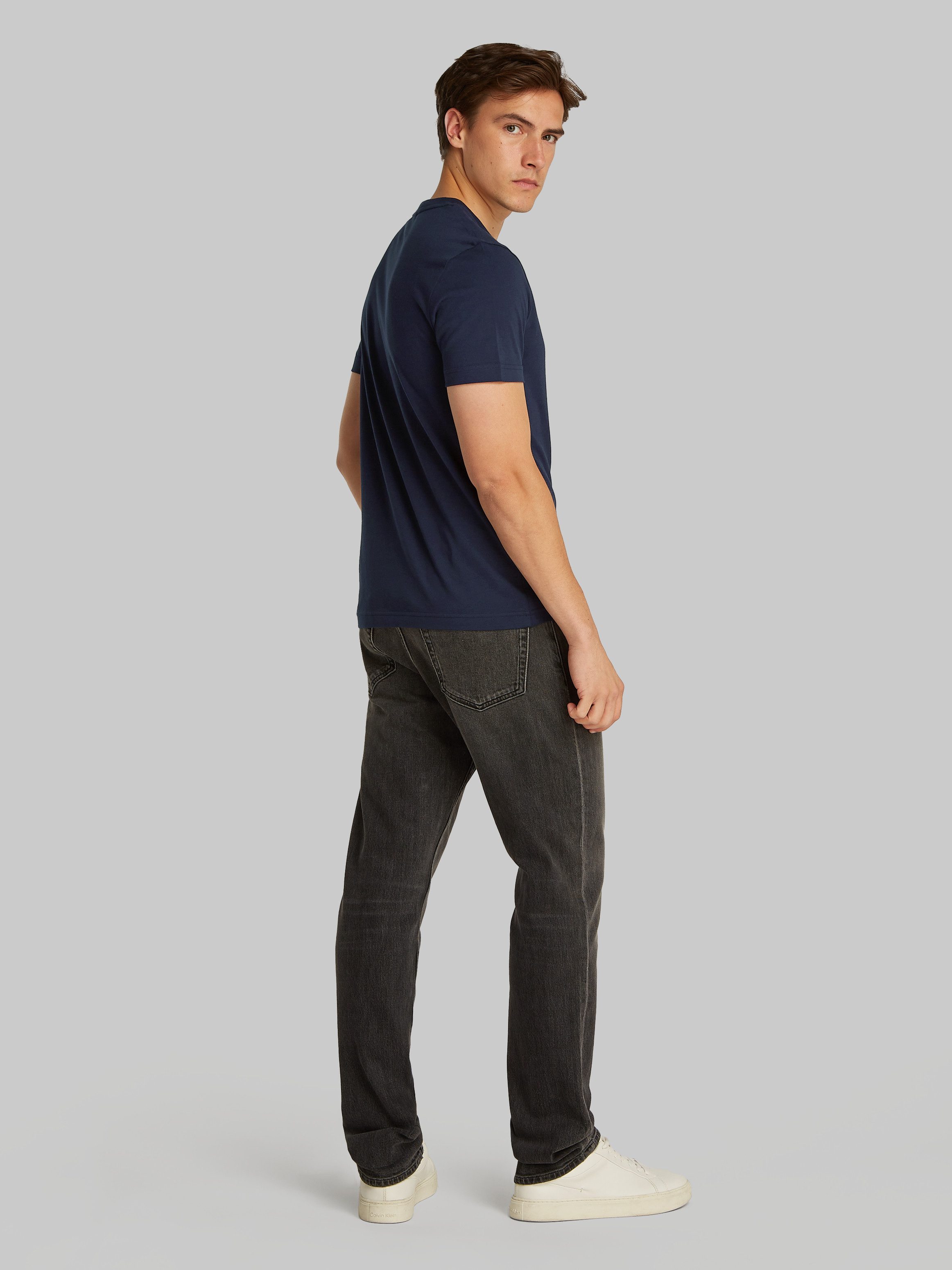 Calvin Klein T-shirt CP-DOUBLE LOGO T-SHIRT met groot logo-opschrift