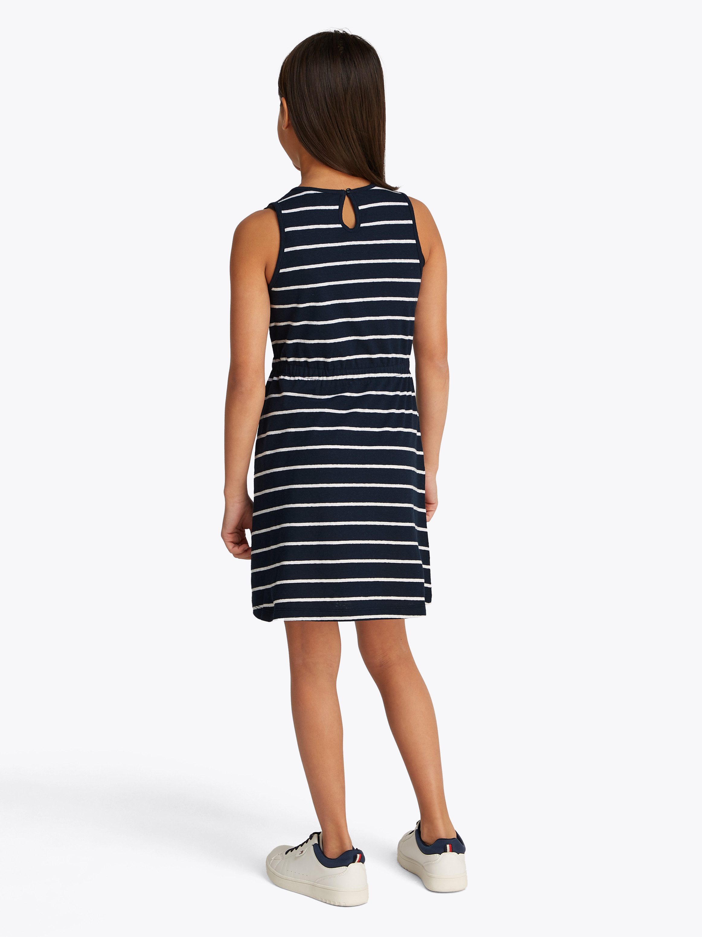 Tommy Hilfiger Jerseyjurk LINEN JERSEY DRESS SLVLS