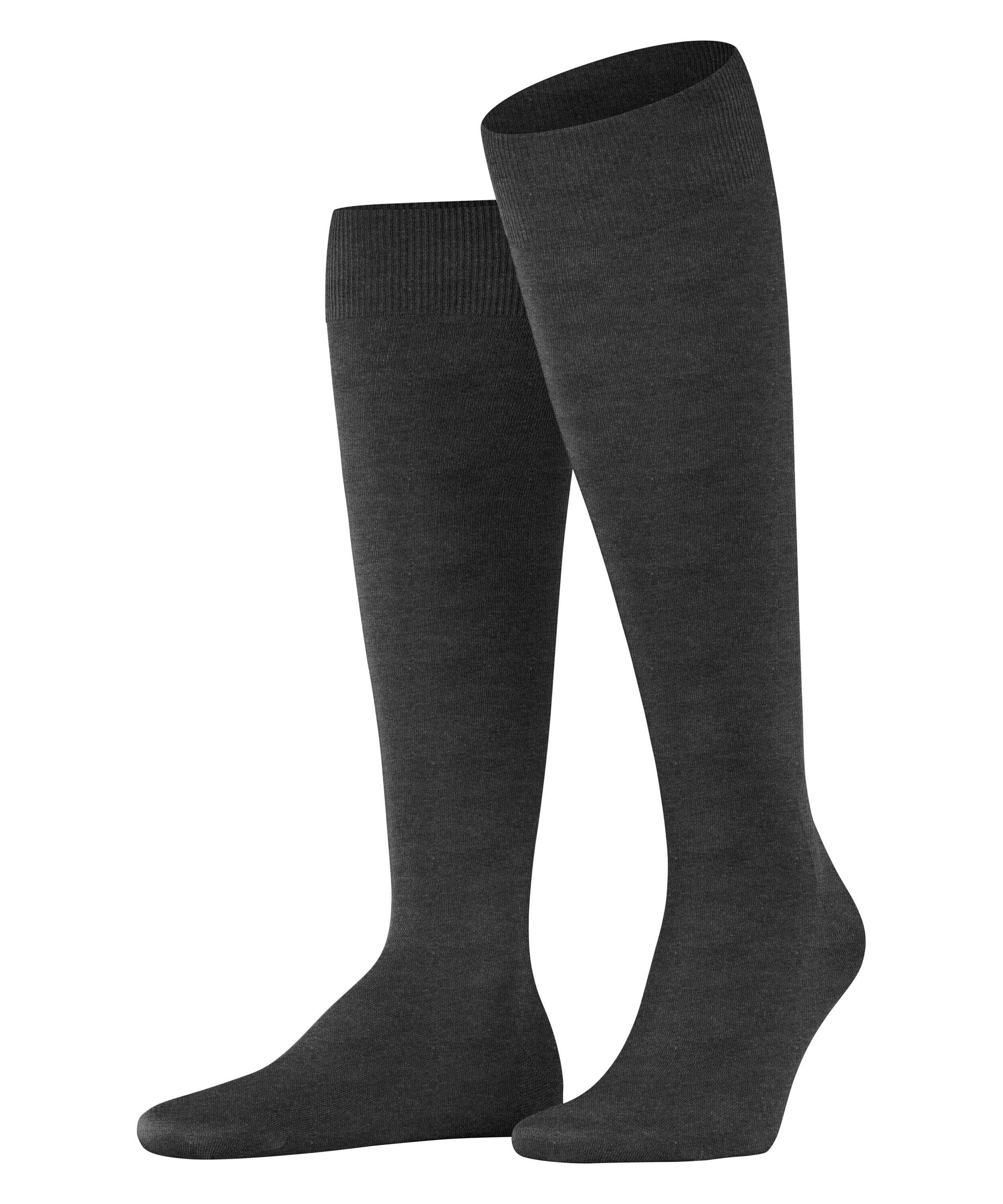 FALKE Kniekousen ClimaWool heren sokken maat 43 (44) grijs