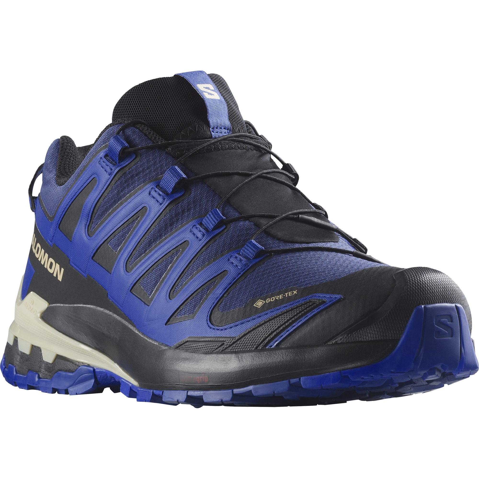 Salomon XA Pro 3D V9 Gore-Tex Trail Running Shoes Blue Print-Surf The Web-Lapis Blue