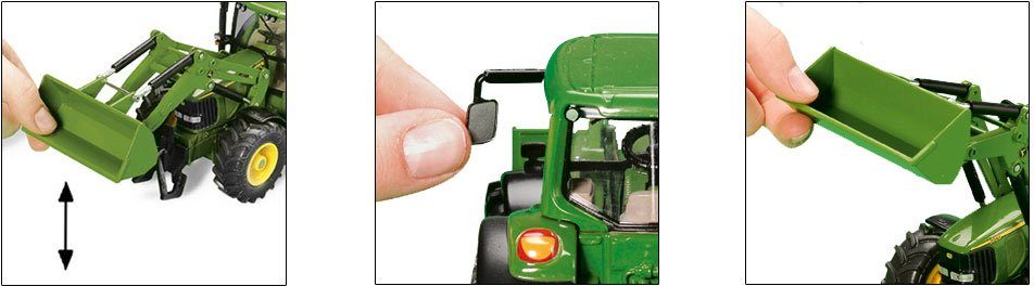 Siku Speelgoed-tractor SIKU Farmer, John Deere met voorlader (3652)