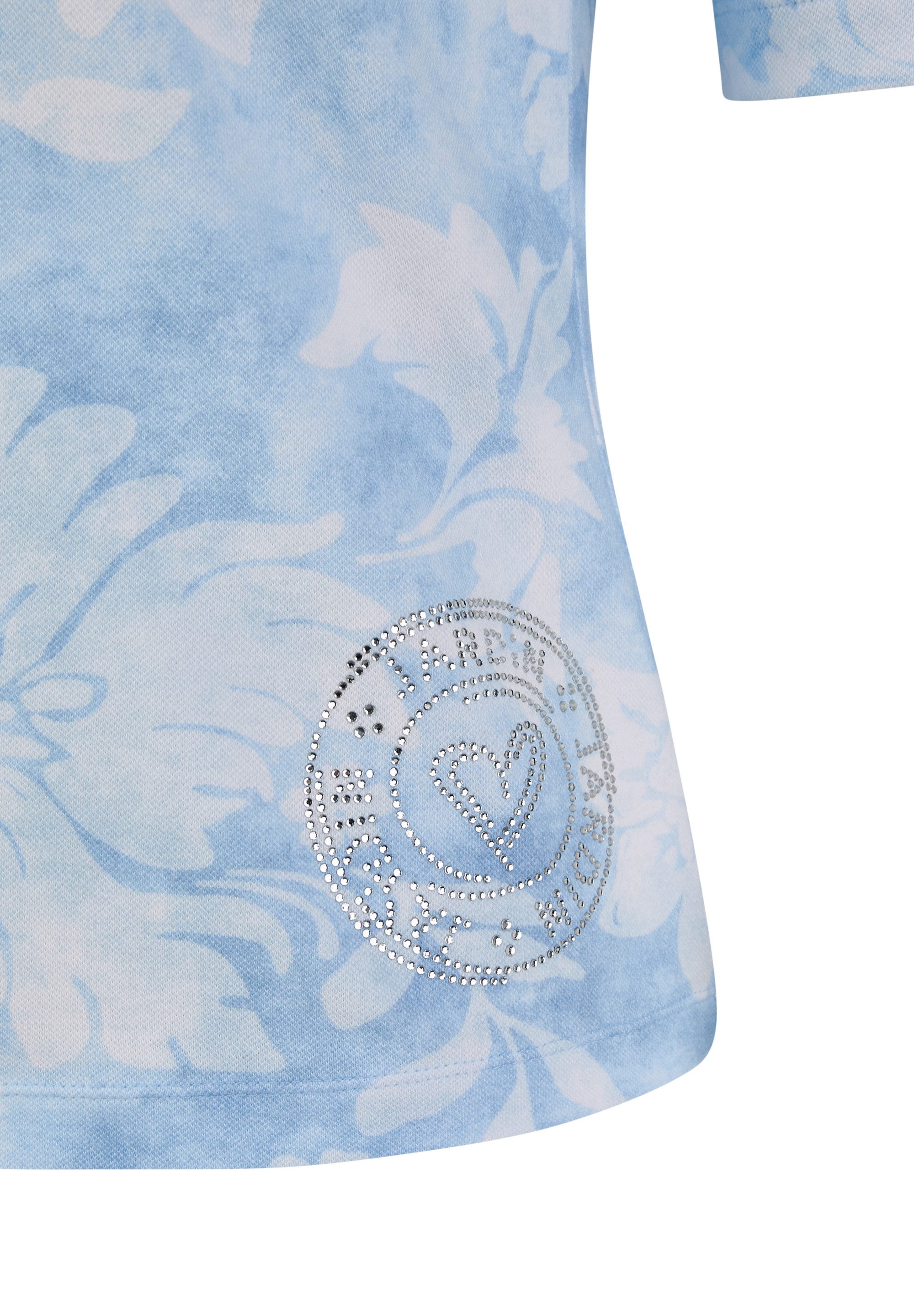 Rabe Poloshirt met een bloemmotief