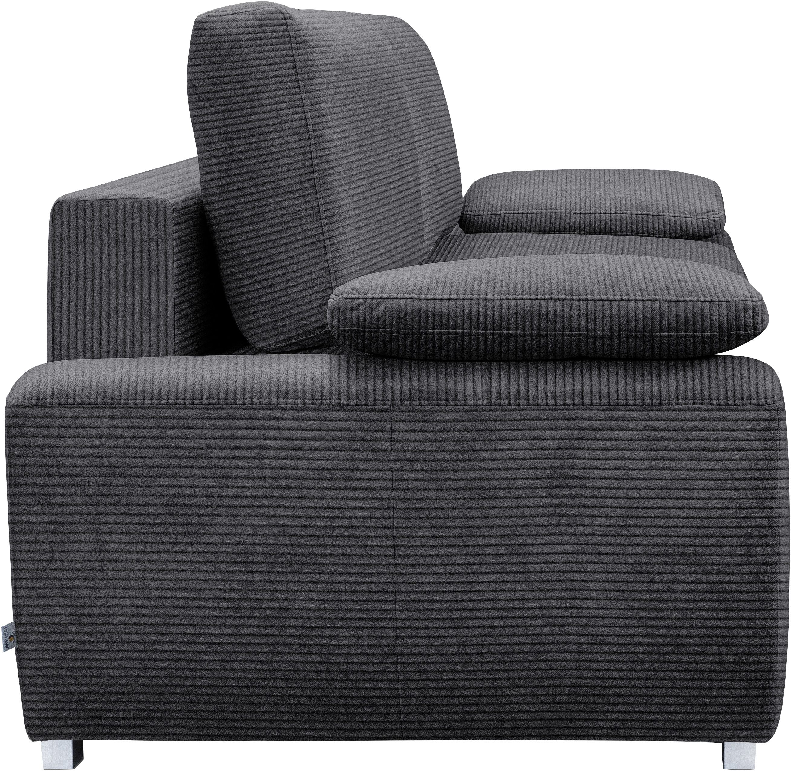 exxpo - sofa fashion 3-zitsbank SOLSBURY, comfortabel en gezellig, bank, slaapbank incl. pocketvering-bekleding, bedfunctie en opbergruimte, in cord