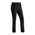 maier sports functionele broek tech pants w warme softshell-broek, elastisch en winddicht zwart