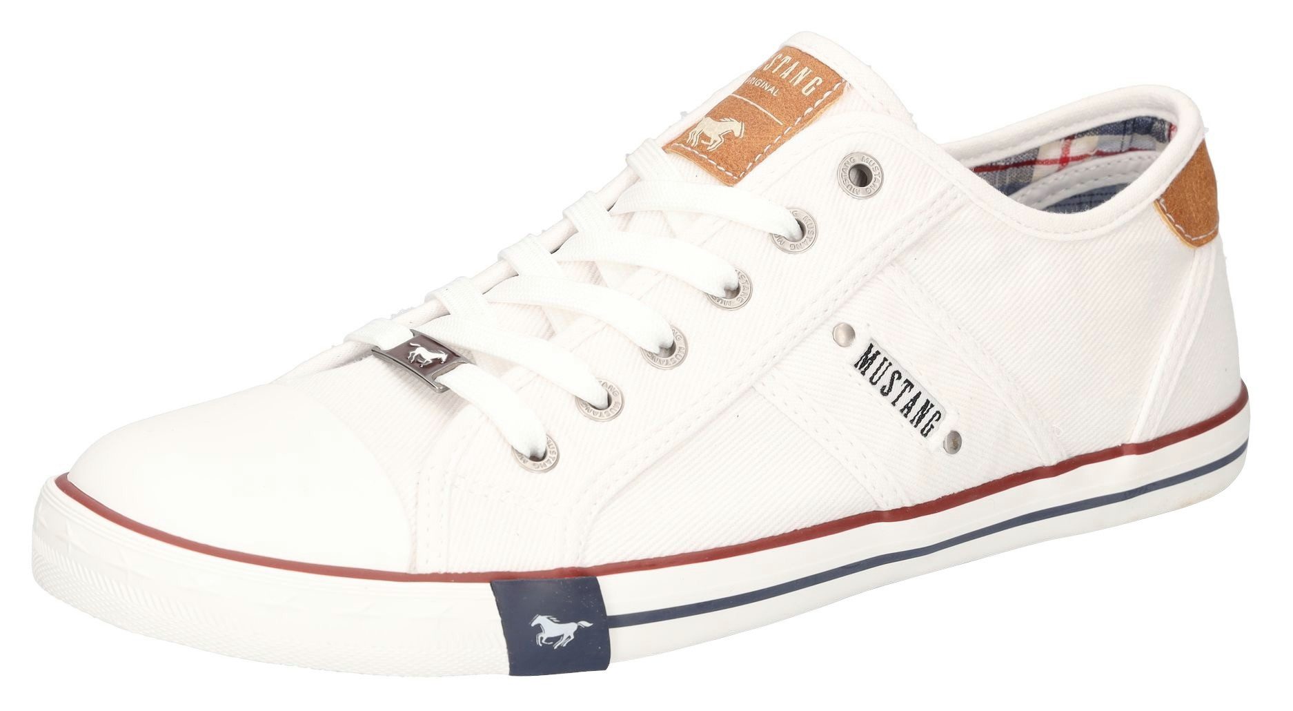 Mustang Shoes Sneakers met mustang merkembleem, vrijetijdsschoen, lage schoen, veterschoen