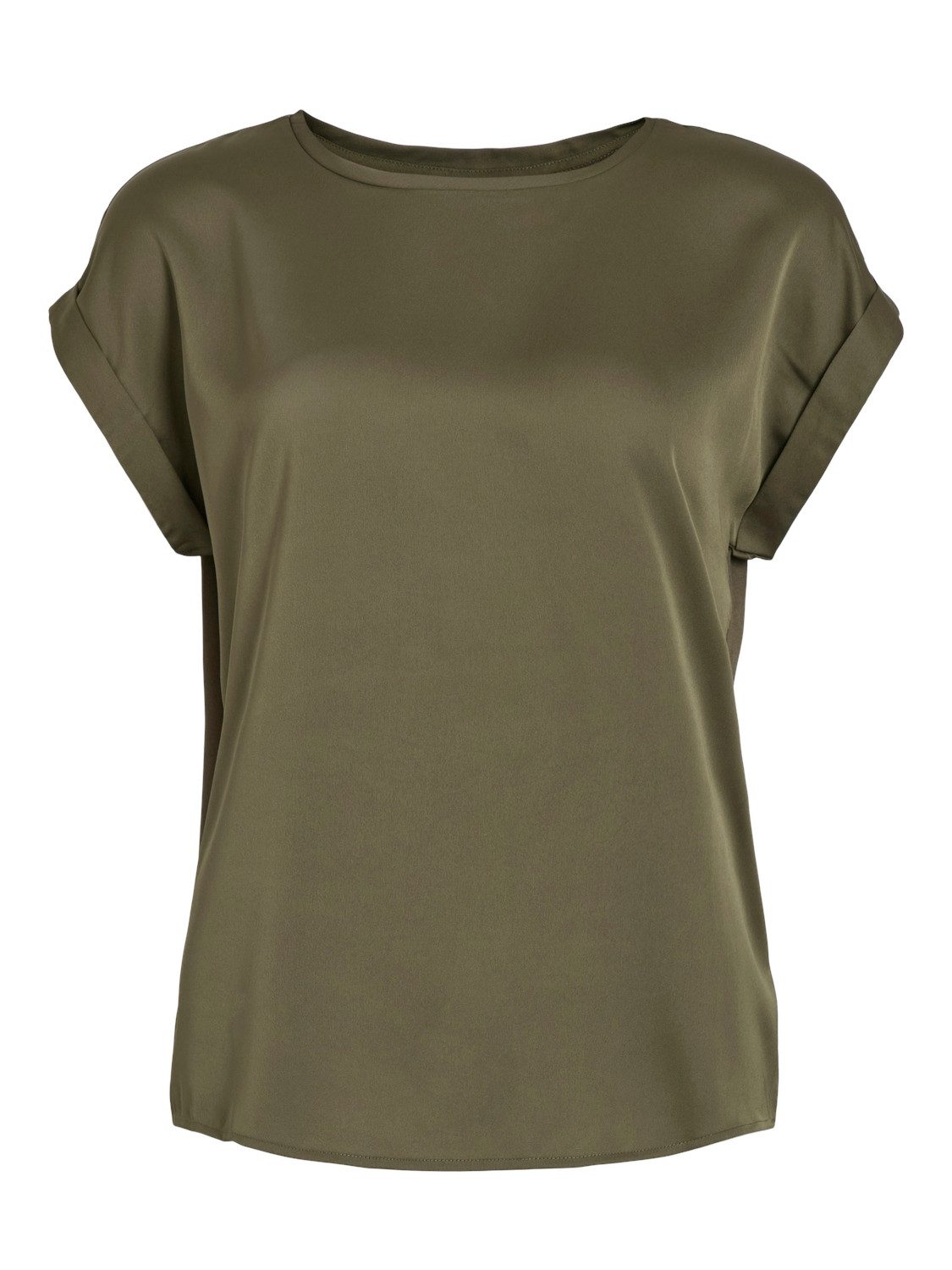 Vila Shirt met korte mouwen VIELLETTE S/S SATIN TOP - NOOS