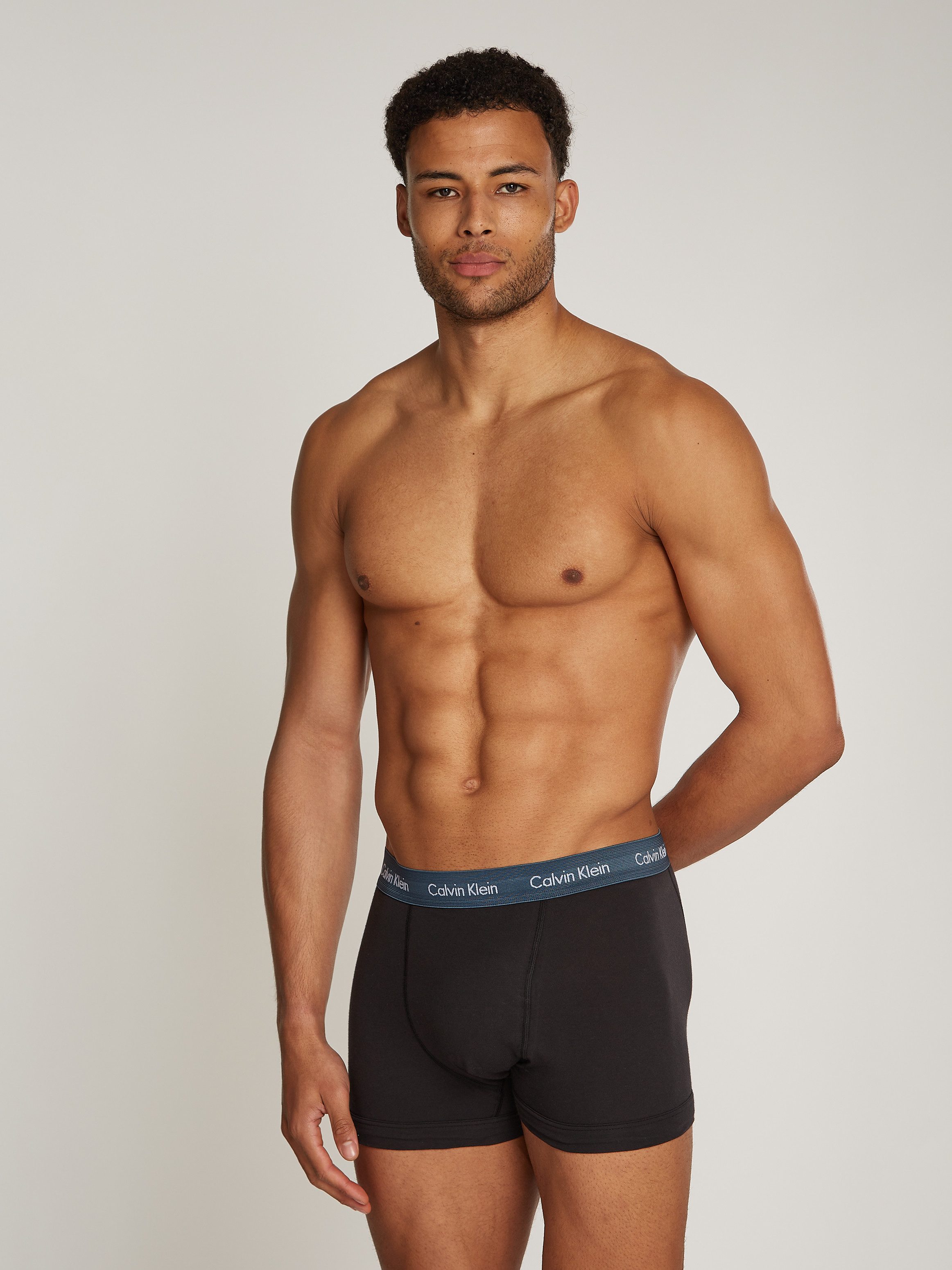 Calvin Klein Trunk 3PK met logo-elastische tailleband (3 stuks) (3 stuks)