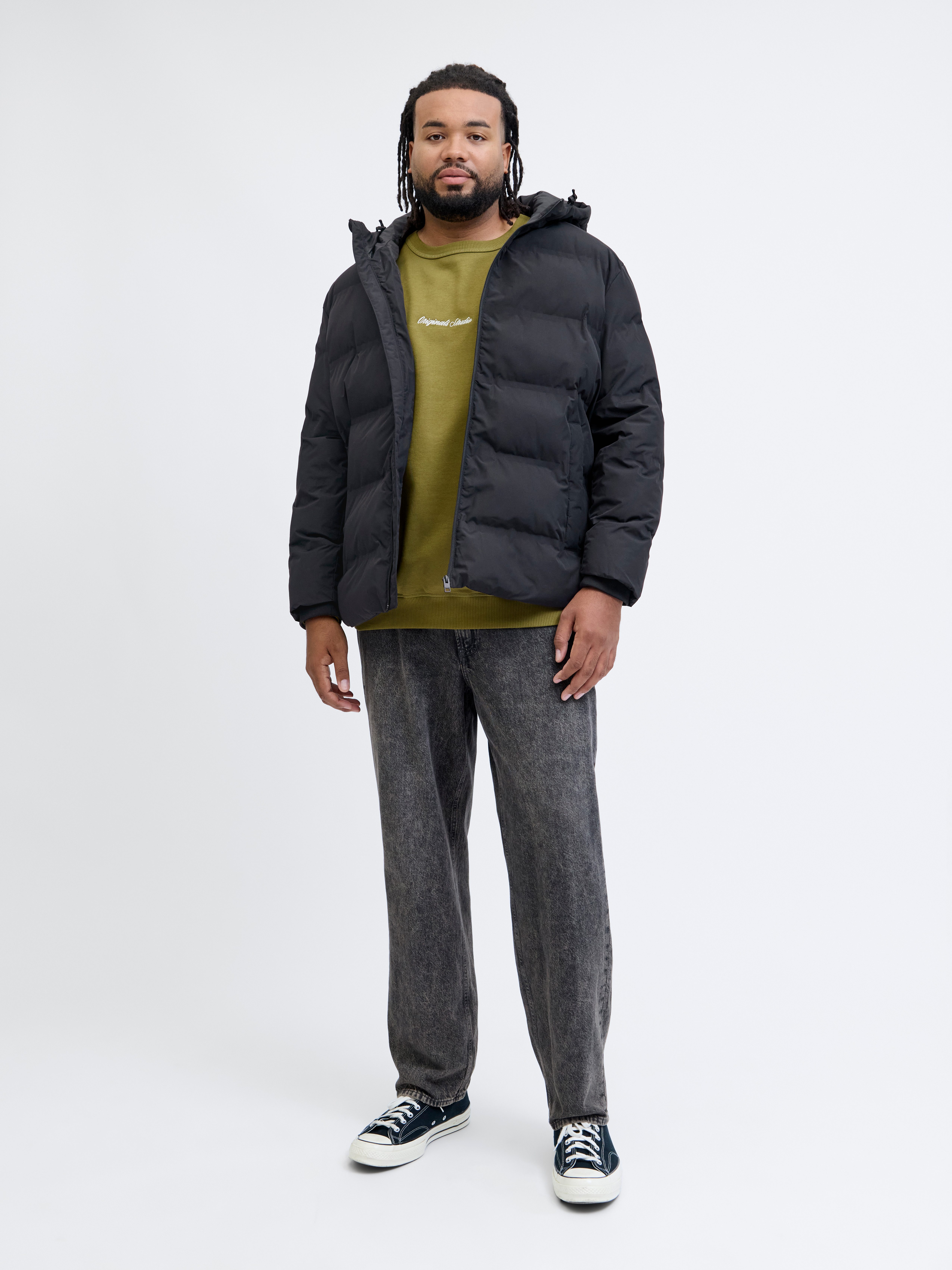 Jack & Jones PlusSize Gewatteerde jas JJESOHO PUFFER HOOD SN PLS