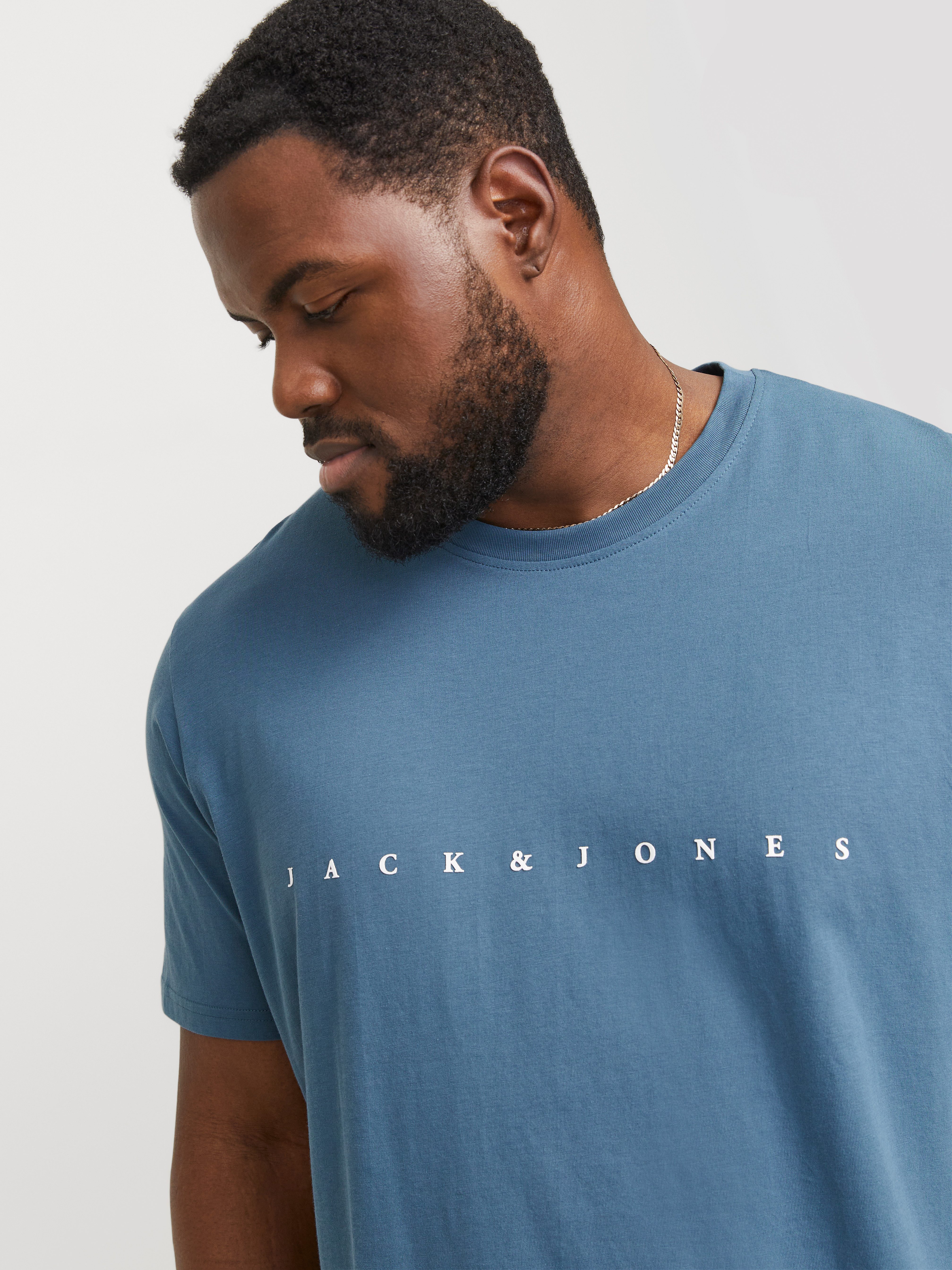 Jack & Jones PlusSize Shirt met ronde hals JJESTAR JJ TEE SS NOOS PLS