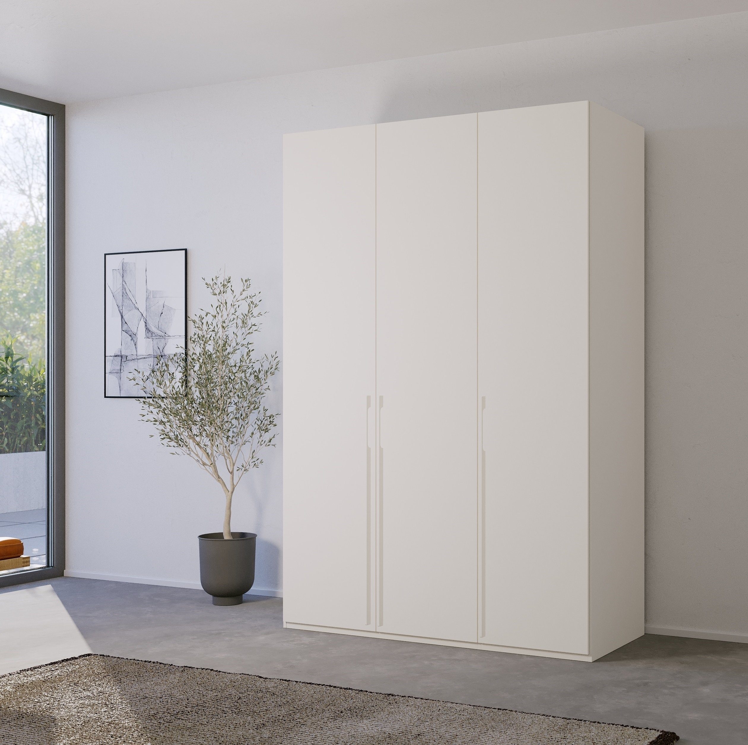 rauch Draaideurkast Skat Pure met elegante handgrepen en praktische inrichting