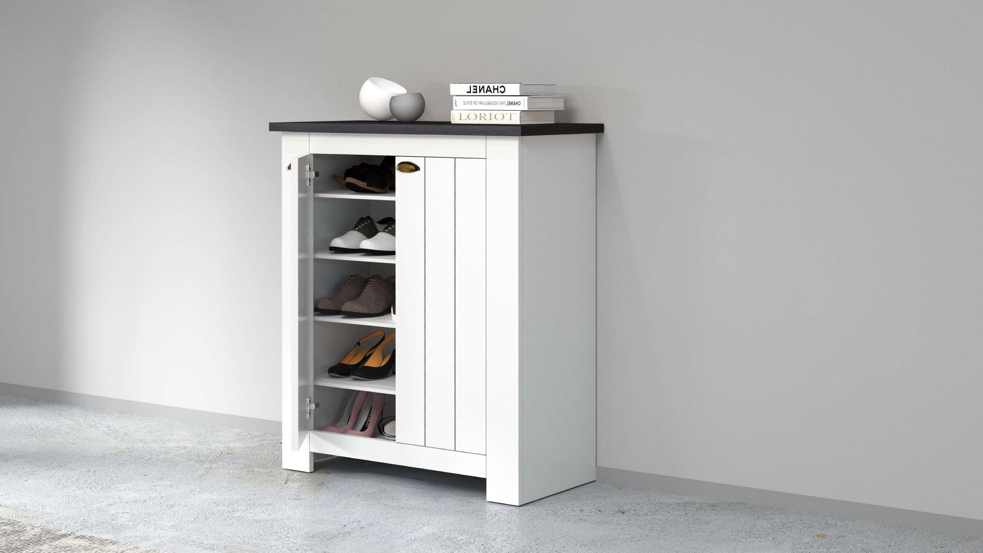 INOSIGN Schoenenkast FIGO, gemaakt in Italië - schoenenkast, schoenenrek voor ca. 20 paar schoenen (1 stuk)