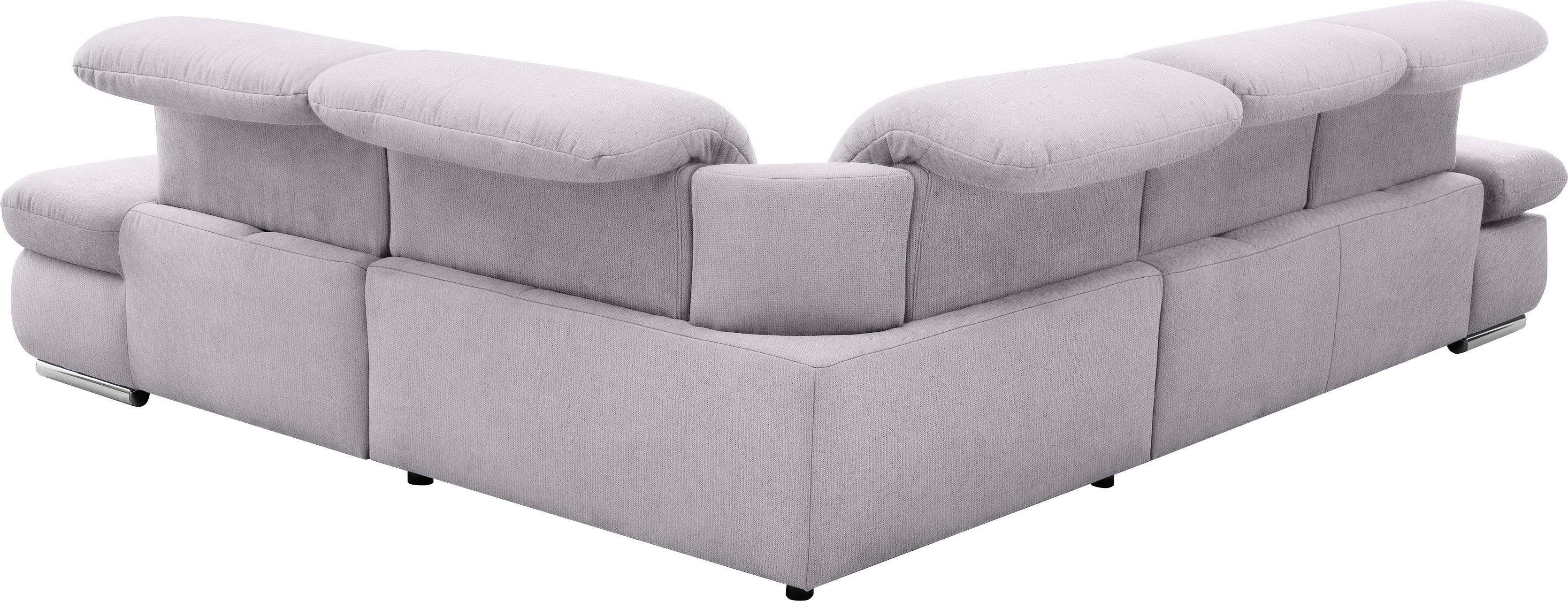 set one by Musterring Hoekbank SO 4100 met comfortabele pocketvering en hoofdeindeverstelling,