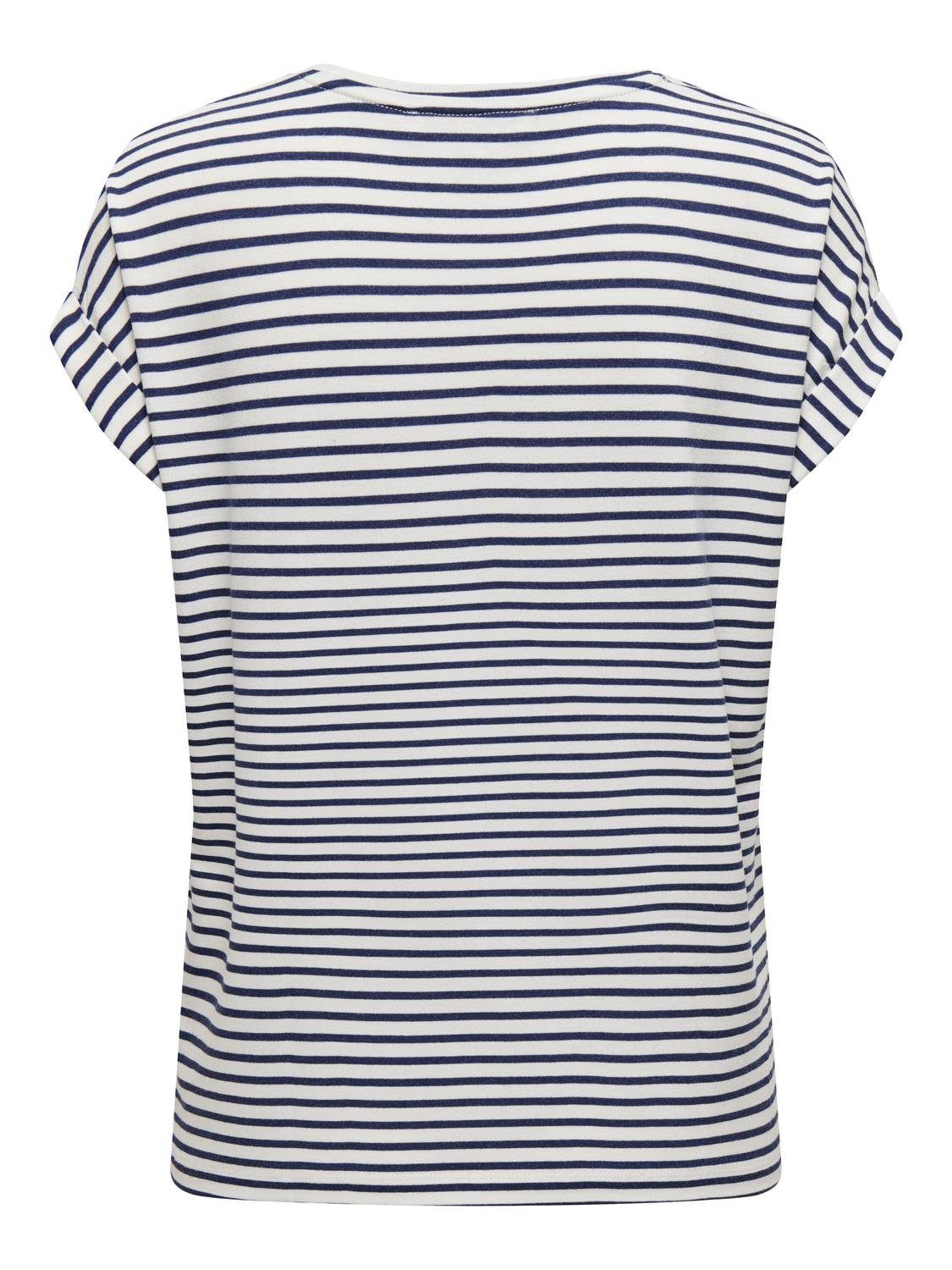 Only T-shirt ONLMOSTER STRIPE S/S O-NECK TOP JRS NOOS