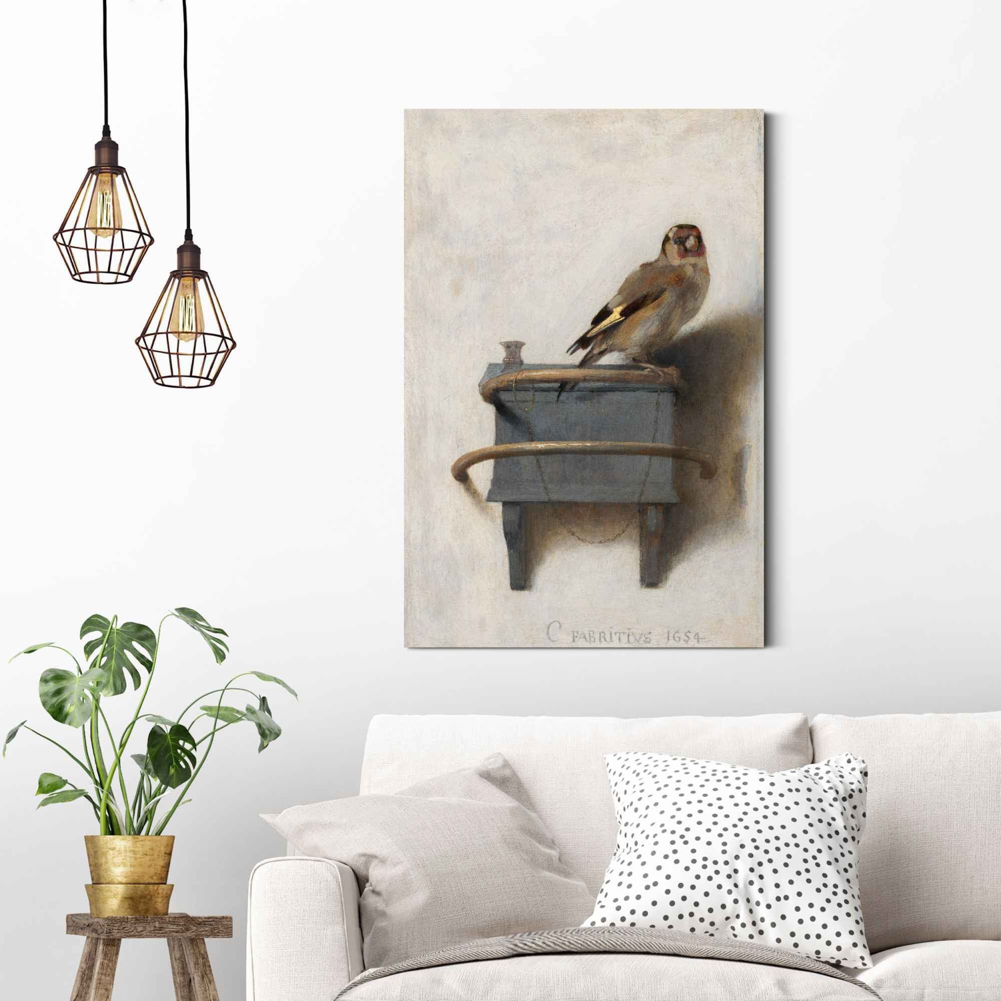 Reinders! Artprint de distelvink Carel Fabritius - vogel - kunst - Mauritshuis