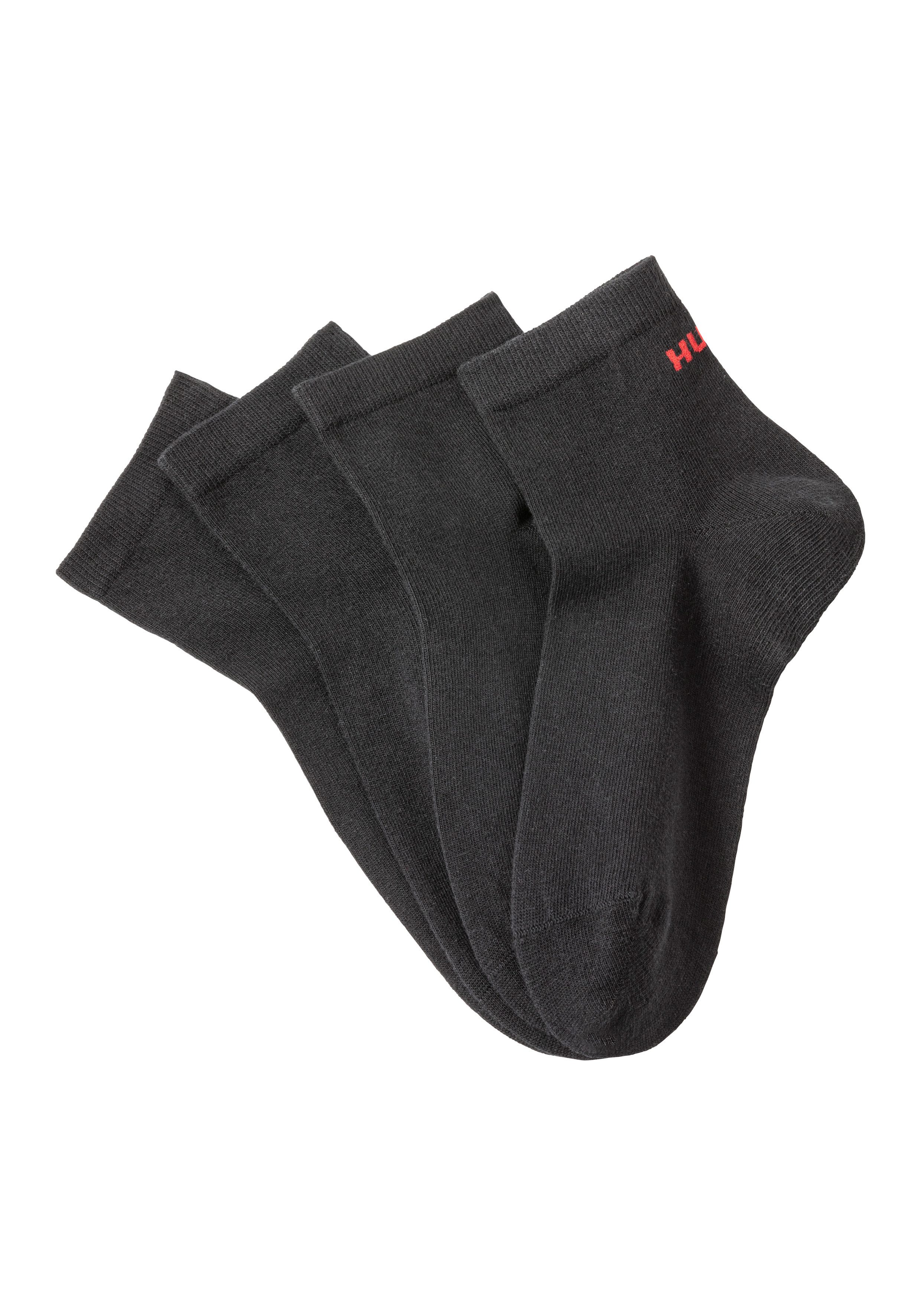 HUGO underwear Korte sokken 2P SH LOGO CC (2 paar) heren sokken maat 43-46 zwart