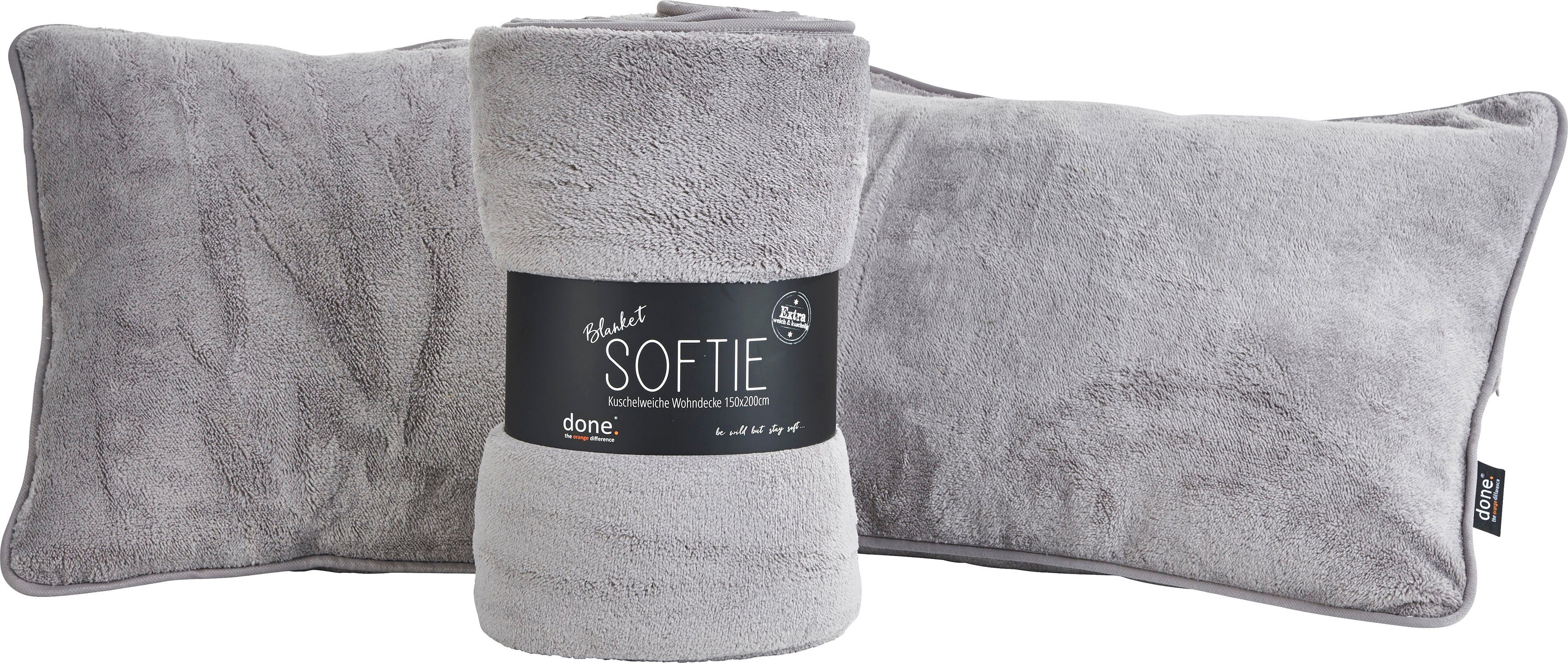 done.® Deken Softie Extra zachte deken van zachte teddy-stof, knuffeldeken