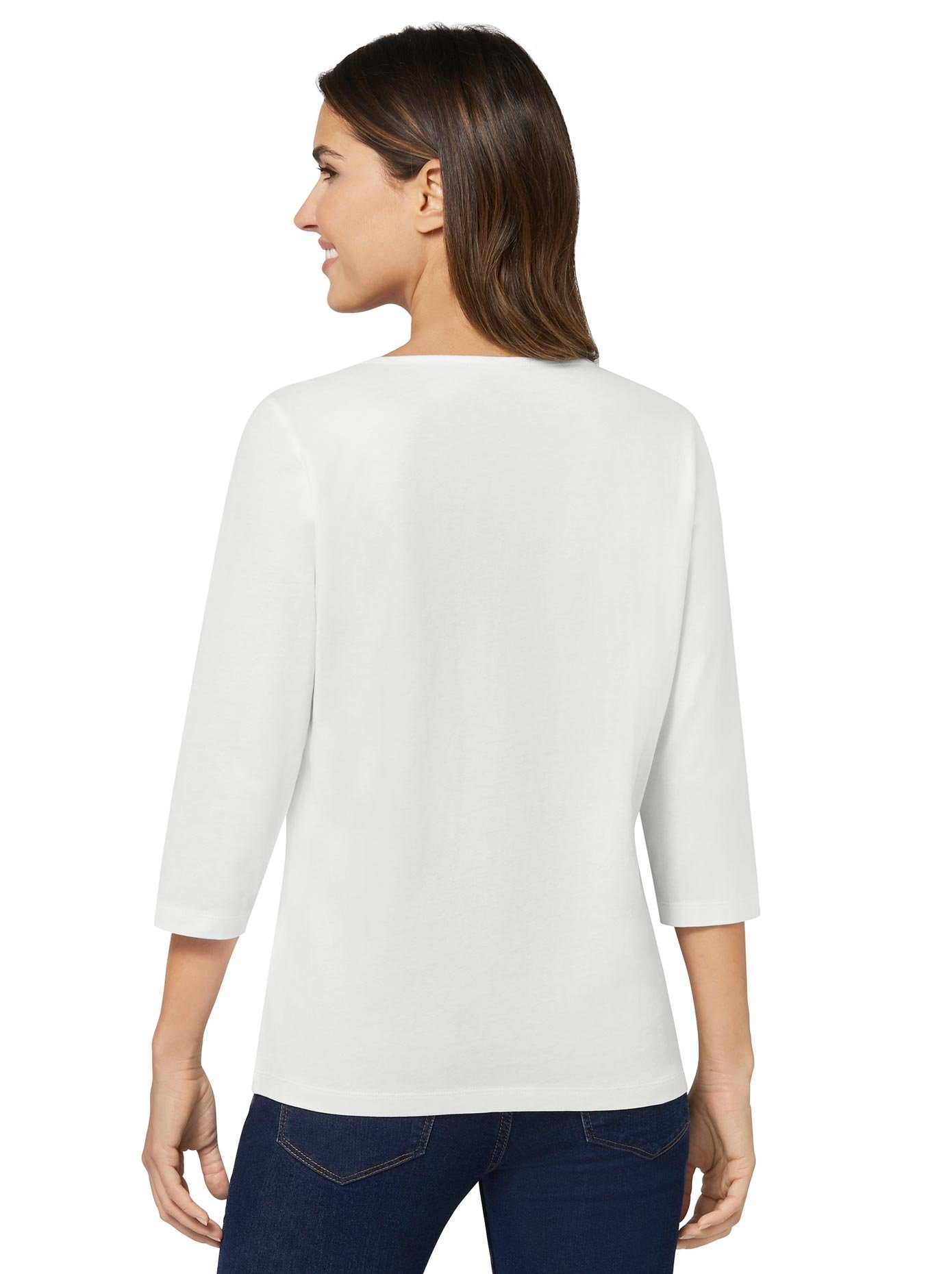 Classic Basics Shirt met 3/4-mouwen (1-delig)