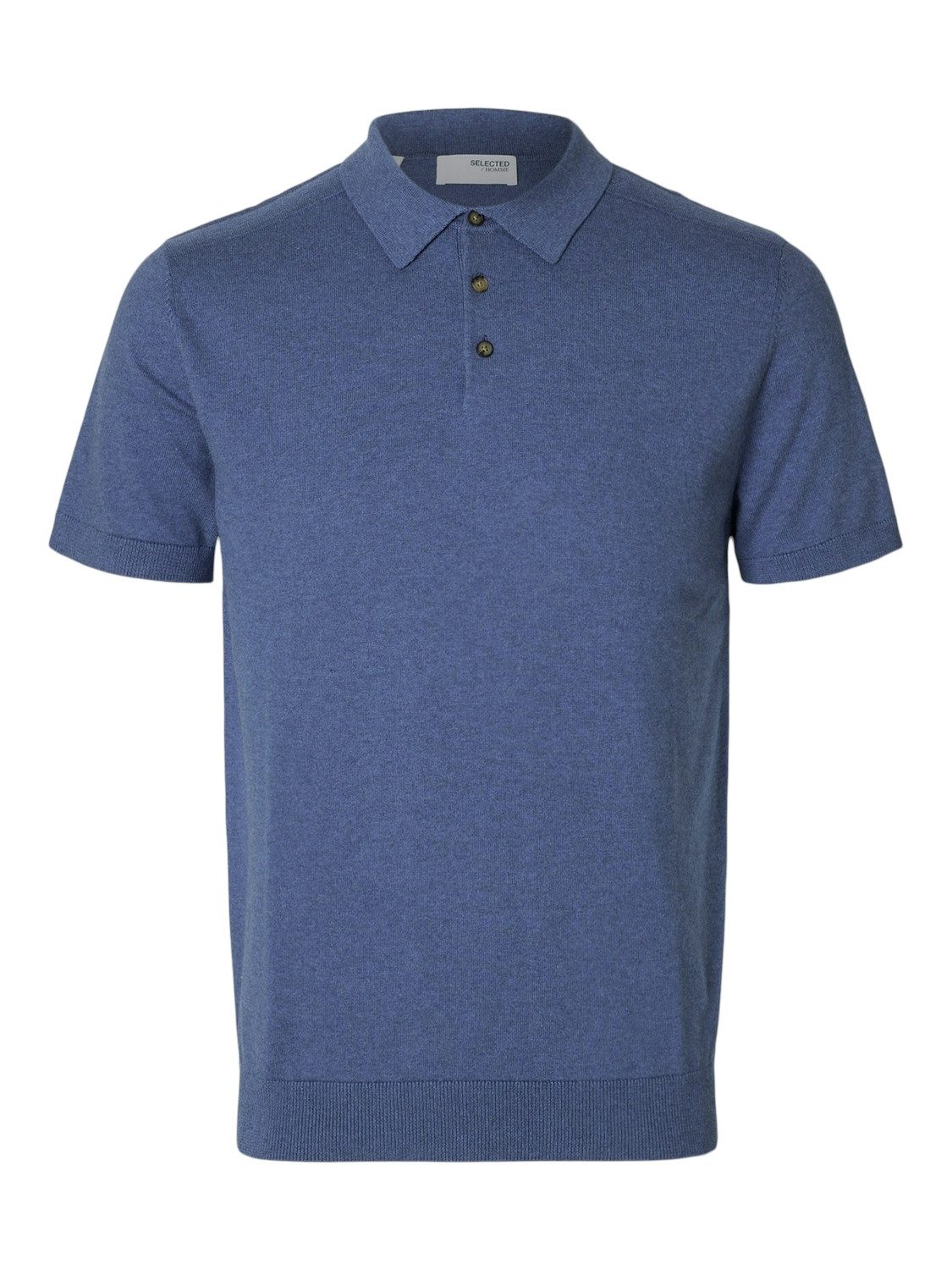 SELECTED HOMME Poloshirt SLHBERG SS KNIT POLO NOOS