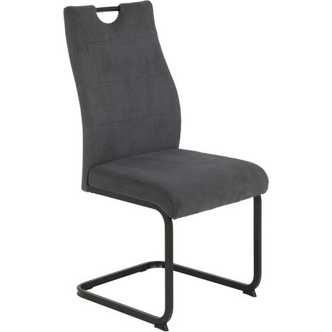 HELA Vrijdragende stoel Melina II S Cord of bouclé als bekleding, comfortabele breedte, 140 kg belas