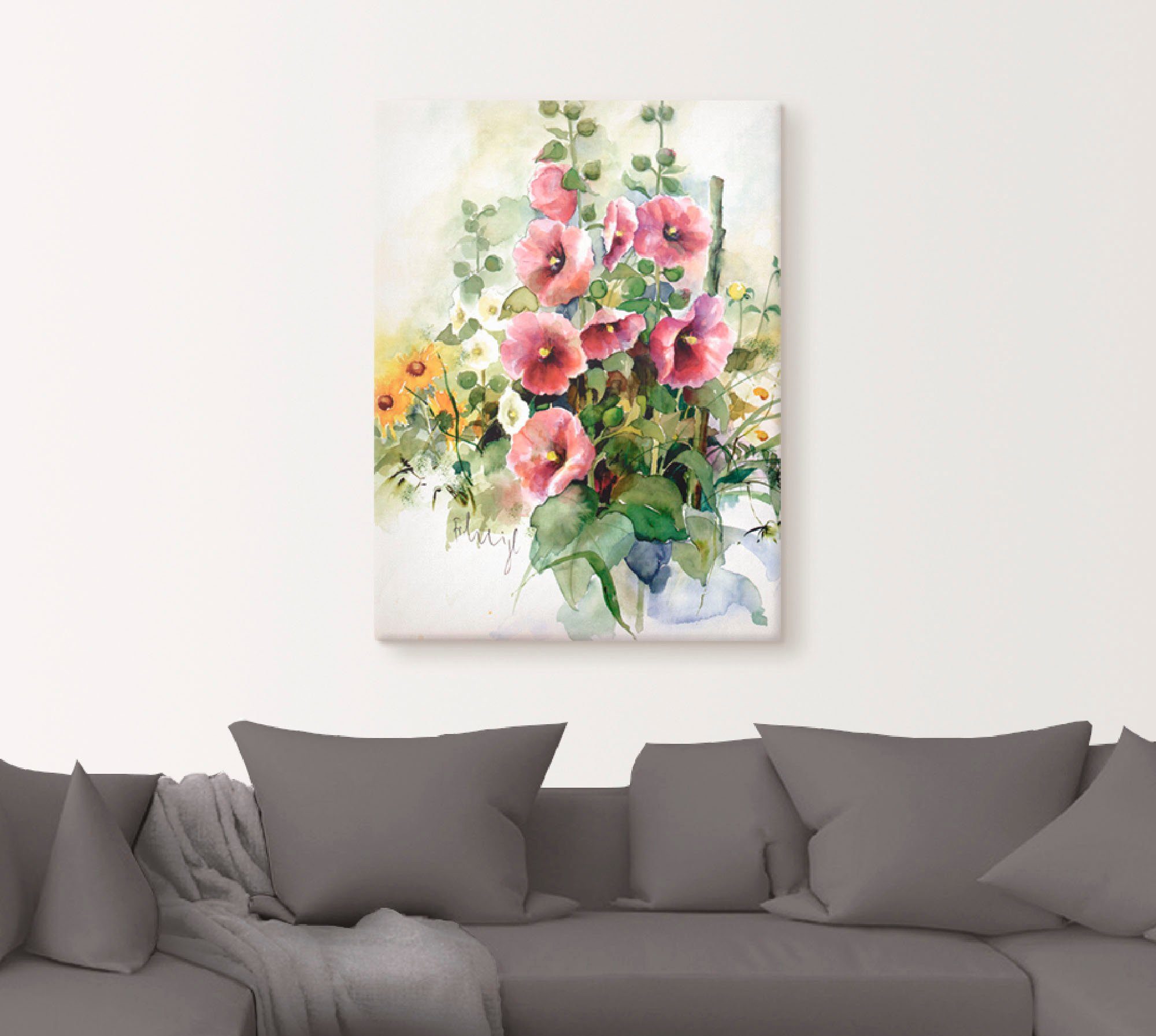 Artland Artprint Bloemen samenstelling I als artprint op linnen, poster in verschillende formaten maten