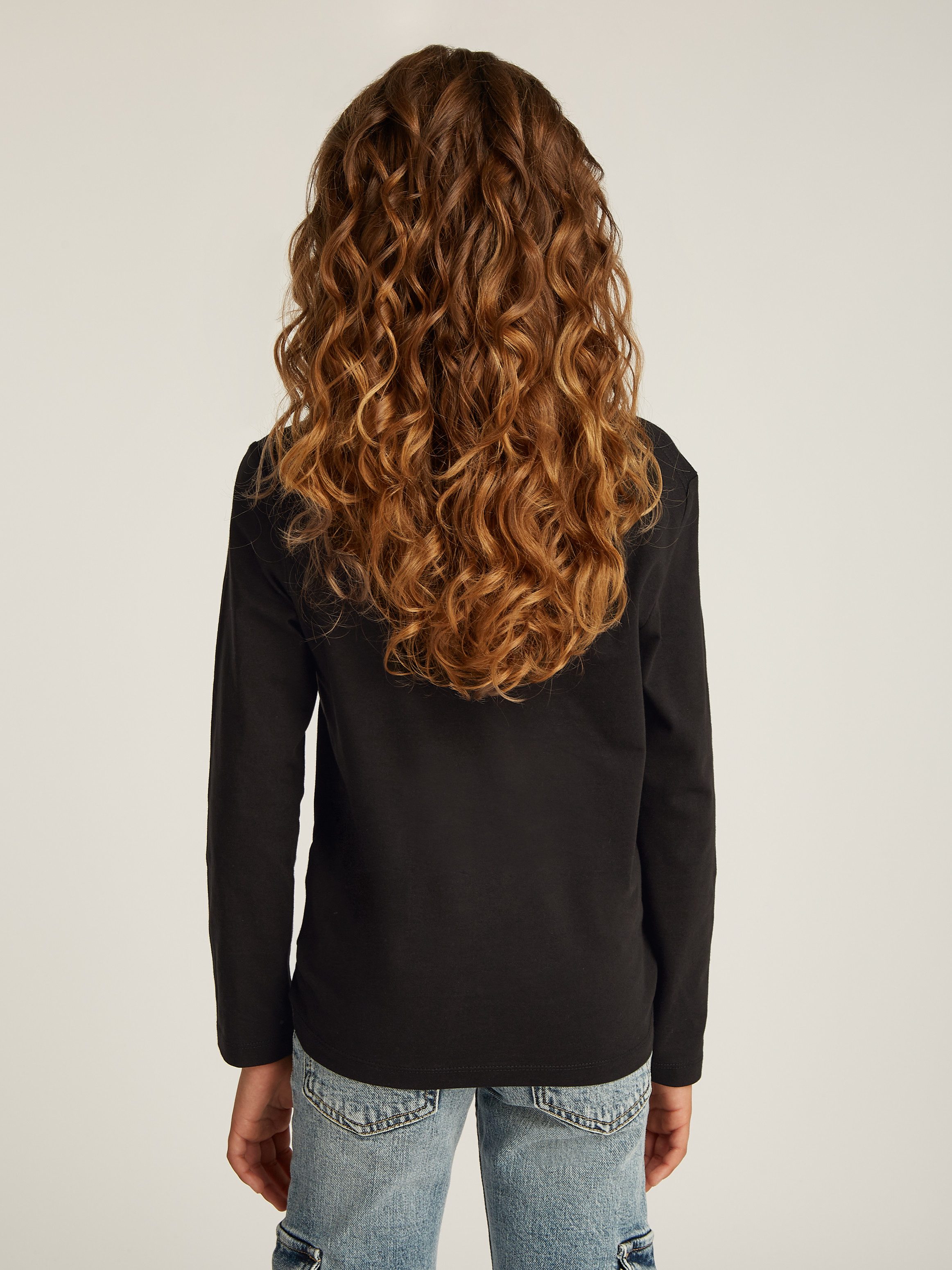Calvin Klein Shirt met lange mouwen Chest Monologo Ls T-Shirt voor kinderen tot 16 jaar en met logo-opdruk
