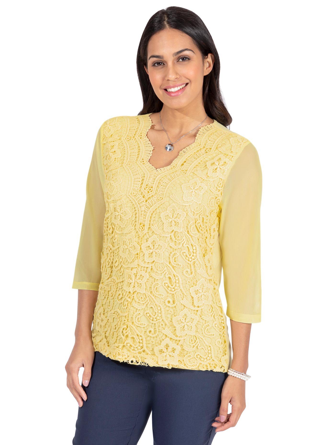 Lady Kanten Shirt (1-delig)