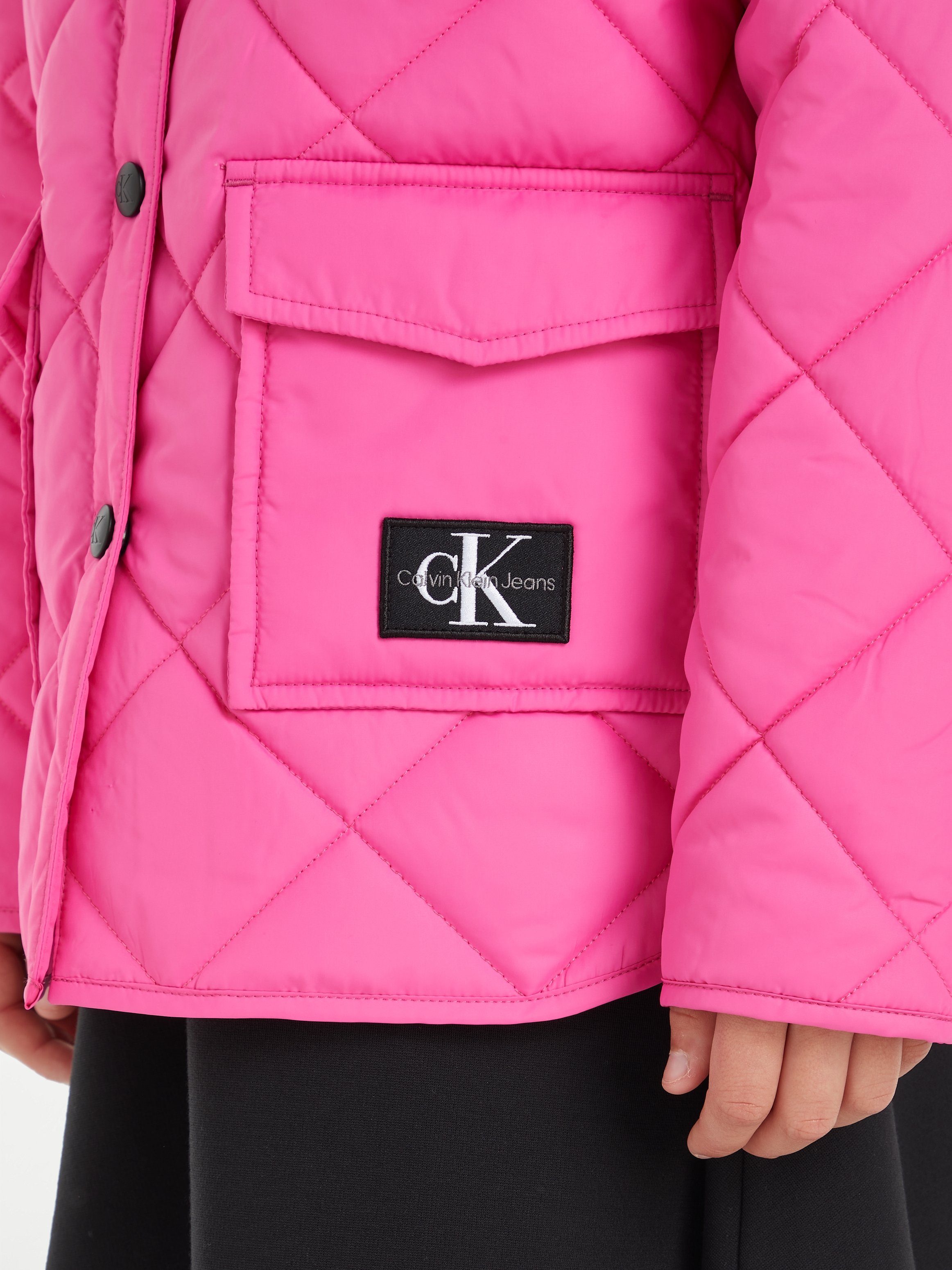 Calvin Klein Winterjack QUILTED WIDE OVERSHIRT voor kinderen tot 16 jaar