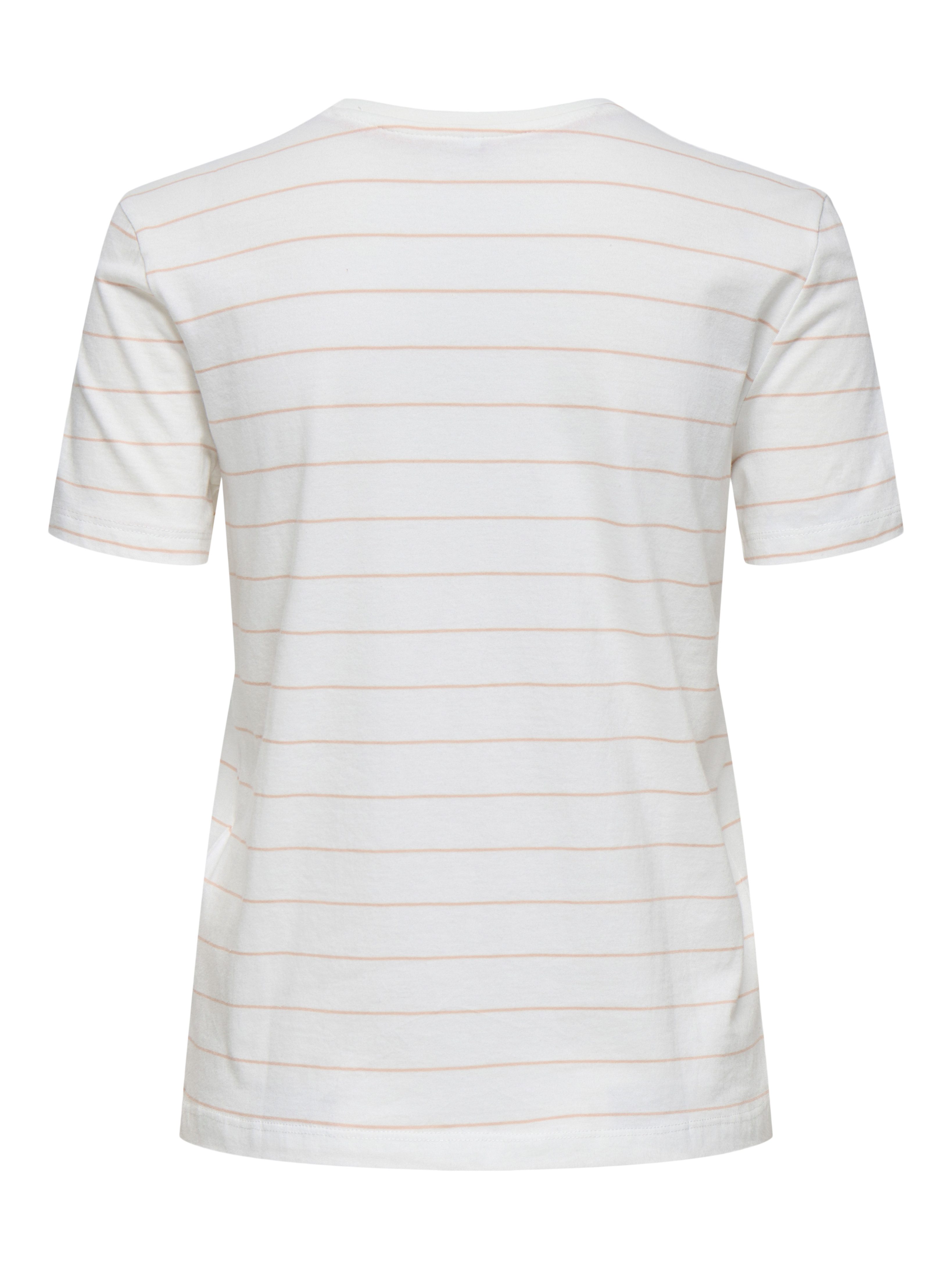 Only Shirt met korte mouwen ONLKIRA LIFE BOW S/S TEE CS JRS