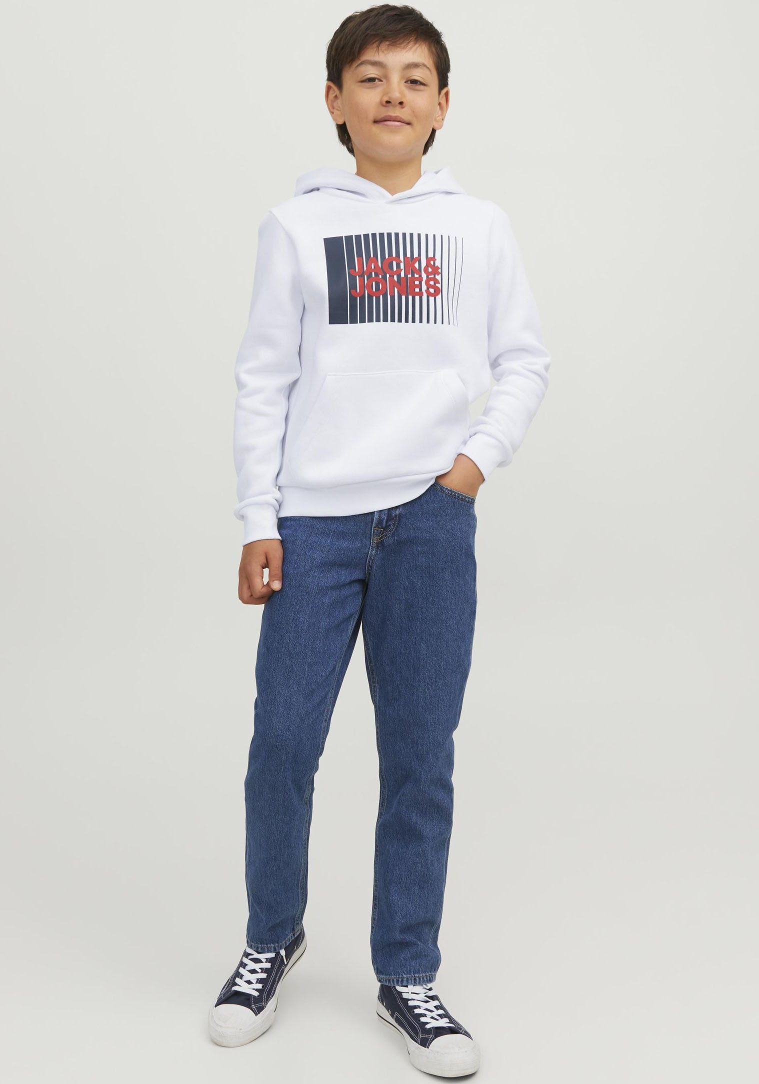 Jack & Jones Junior Hoodie JJECORP LOGO SWEAT HOOD PLAY NOOS JNR